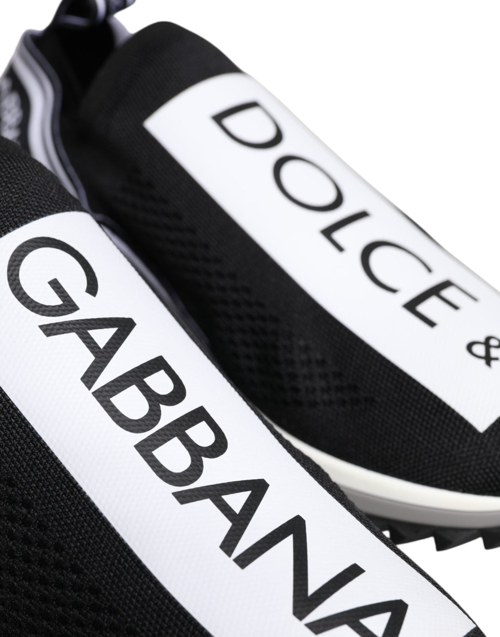 Baskets Sorrento noires et blanches Dolce &amp; Gabbana