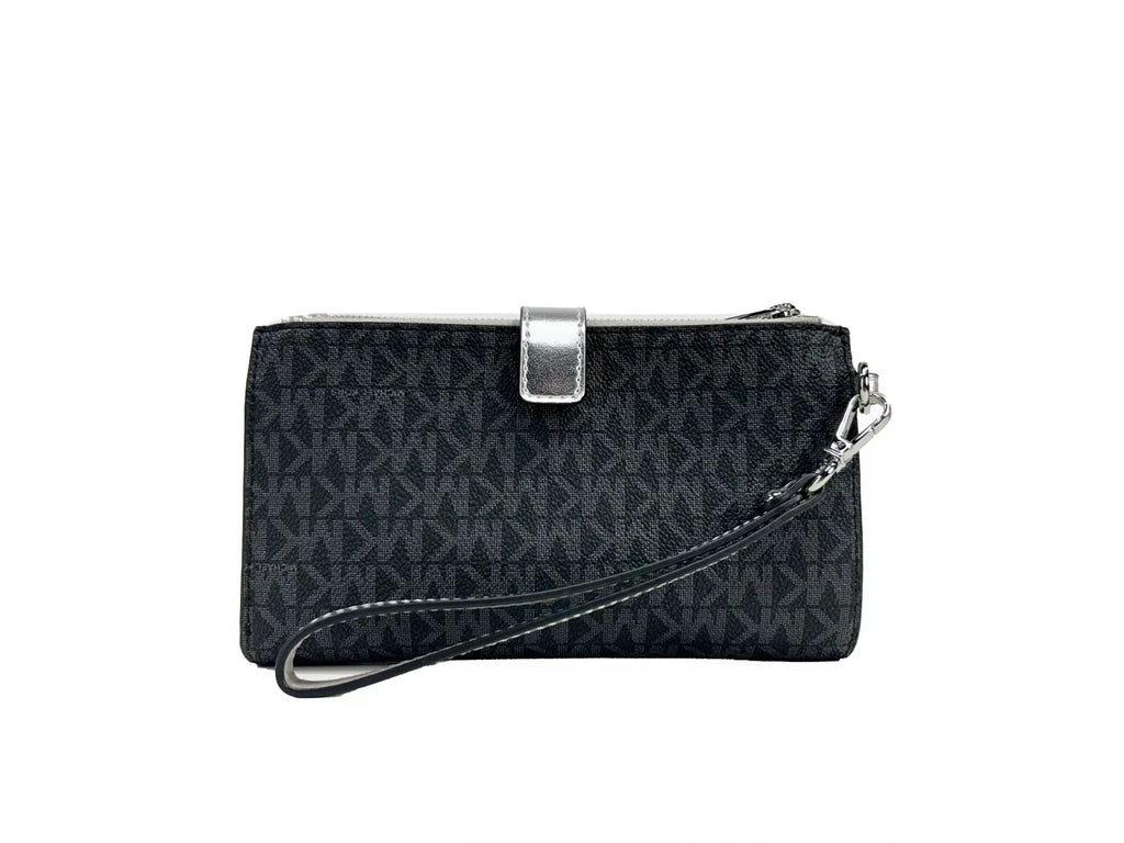 Portefeuille à dragonne à double fermeture éclair Jet Set Travel de Michael Kors