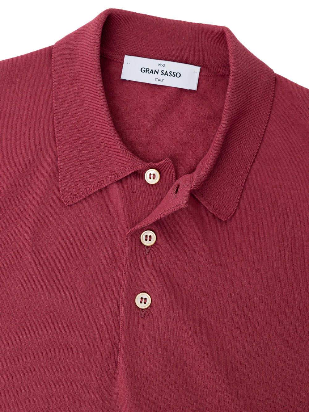 Gran Sasso Men's Cherry Red Classic Cotton Polo Shirt – Siebentaschen