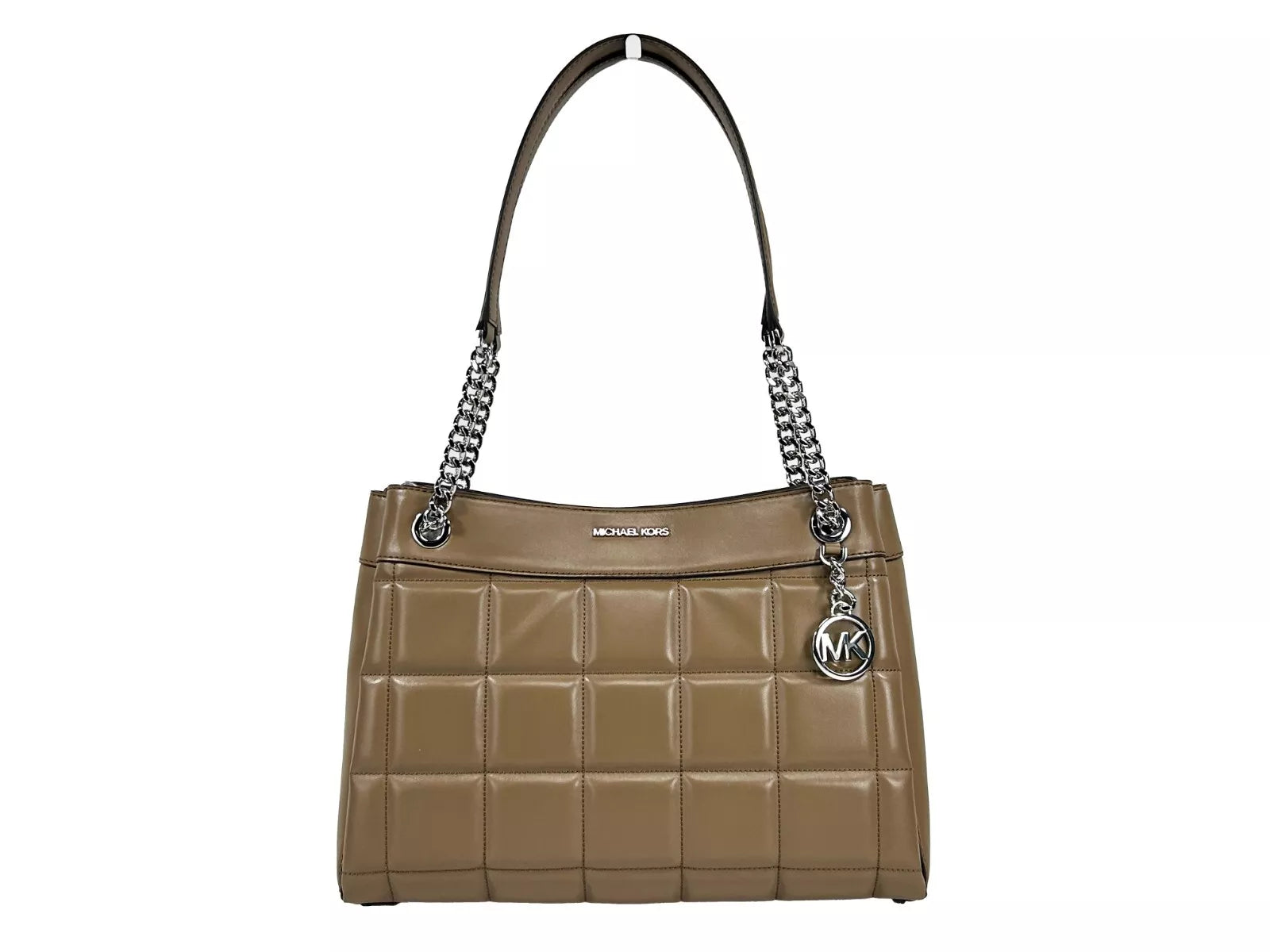 Michael Kors Susan Medium Chain Schultertasche, Driftwood
