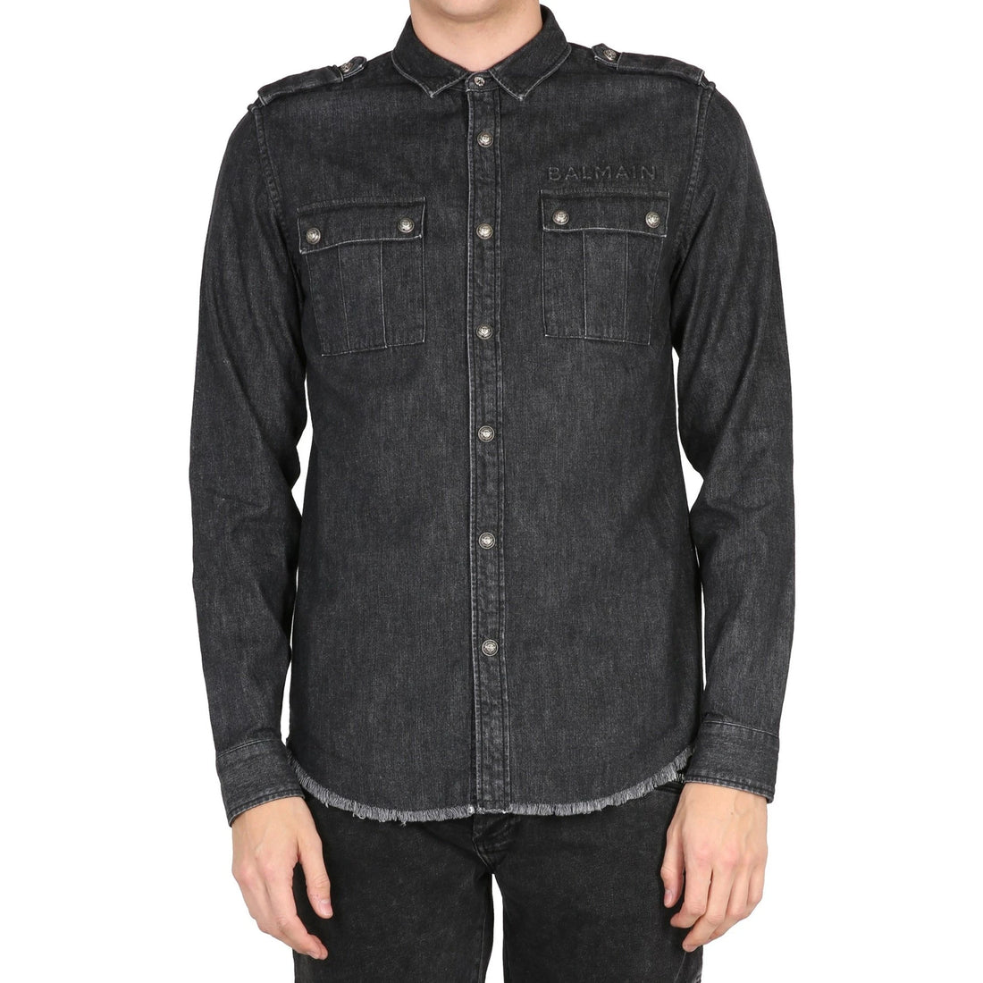 Balmain Cotton Denim Shirt
