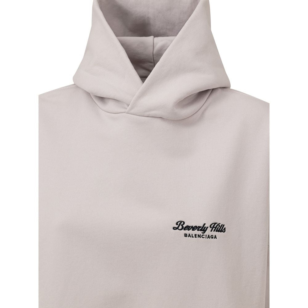 Pull en coton gris Balenciaga