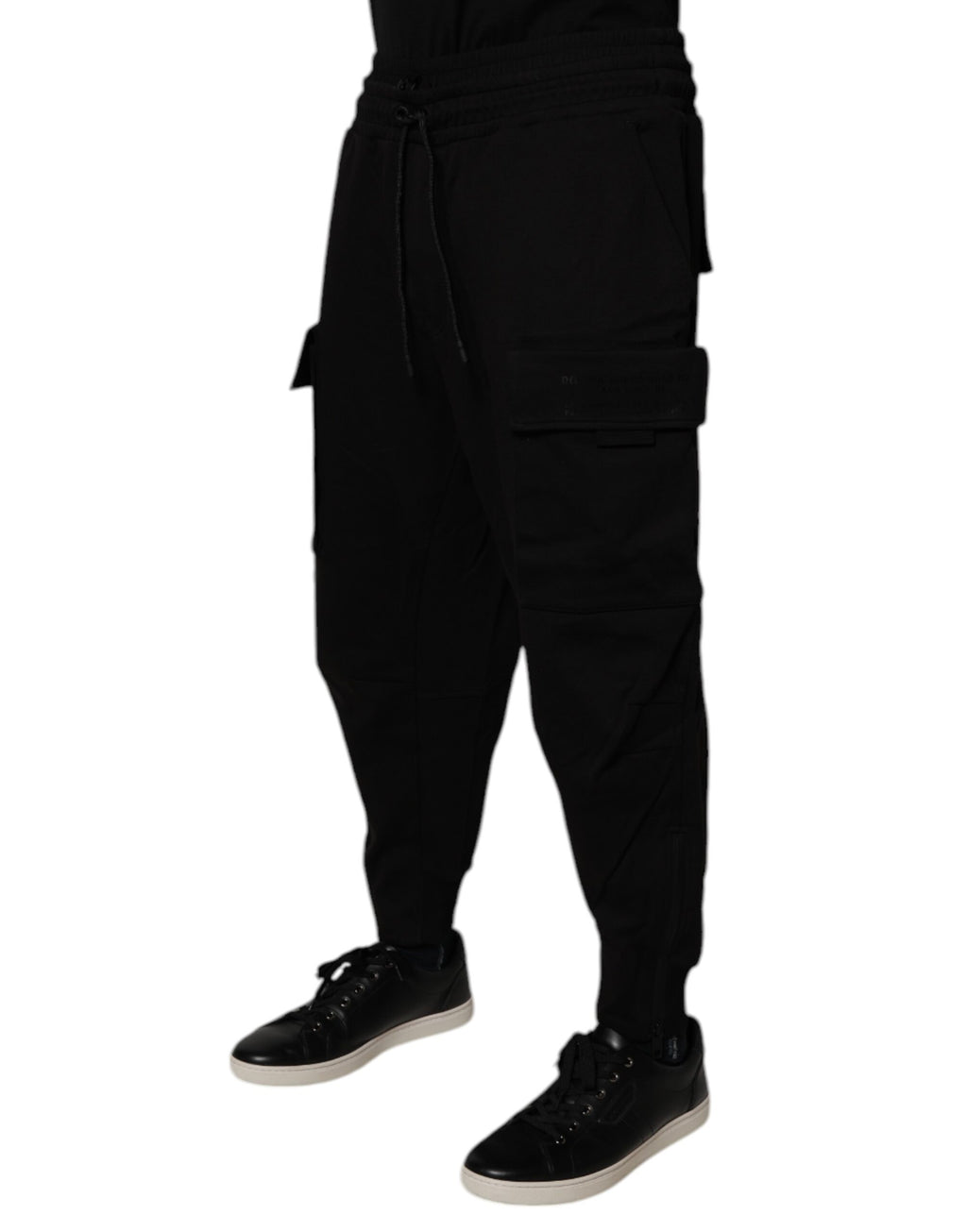 Dolce &amp; Gabbana Schwarze Cargo-Jogginghose aus Baumwolle für Herren