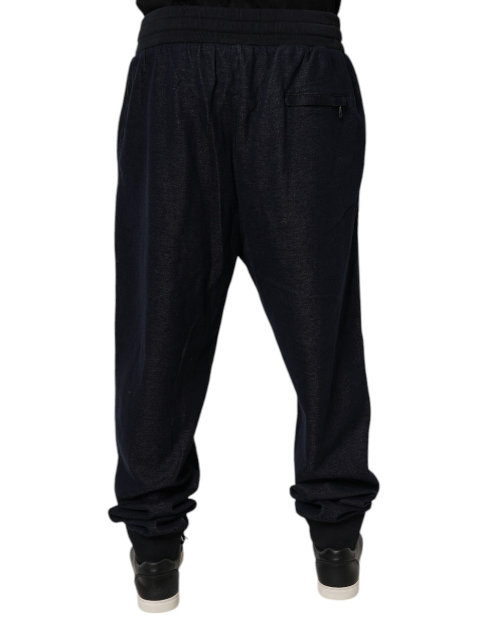 Dolce &amp; Gabbana – Schwarze Jogginghose aus Jacquard-Baumwolle
