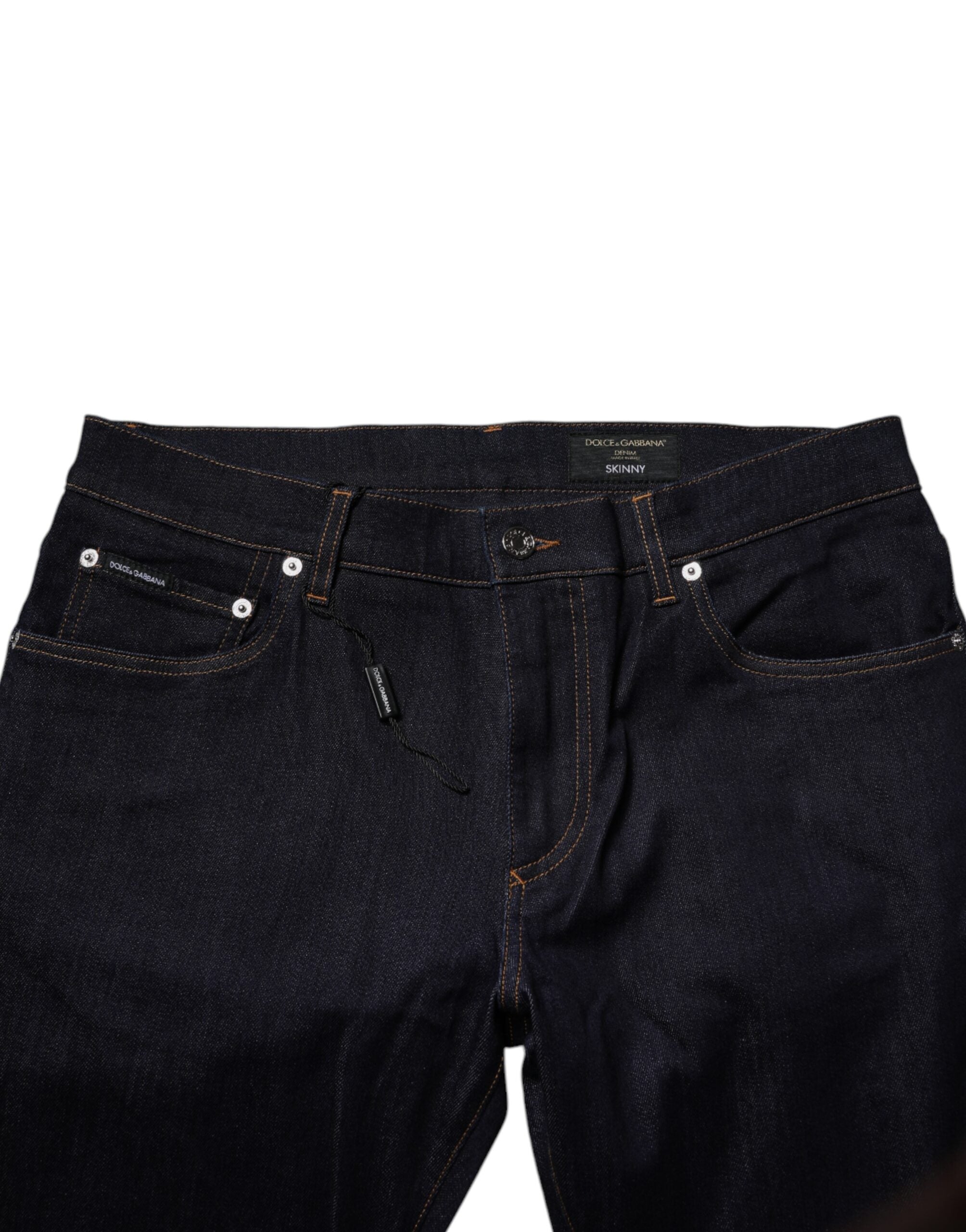 Dolce &amp; Gabbana Schwarze Skinny-Jeans aus Baumwollstretch für Herren