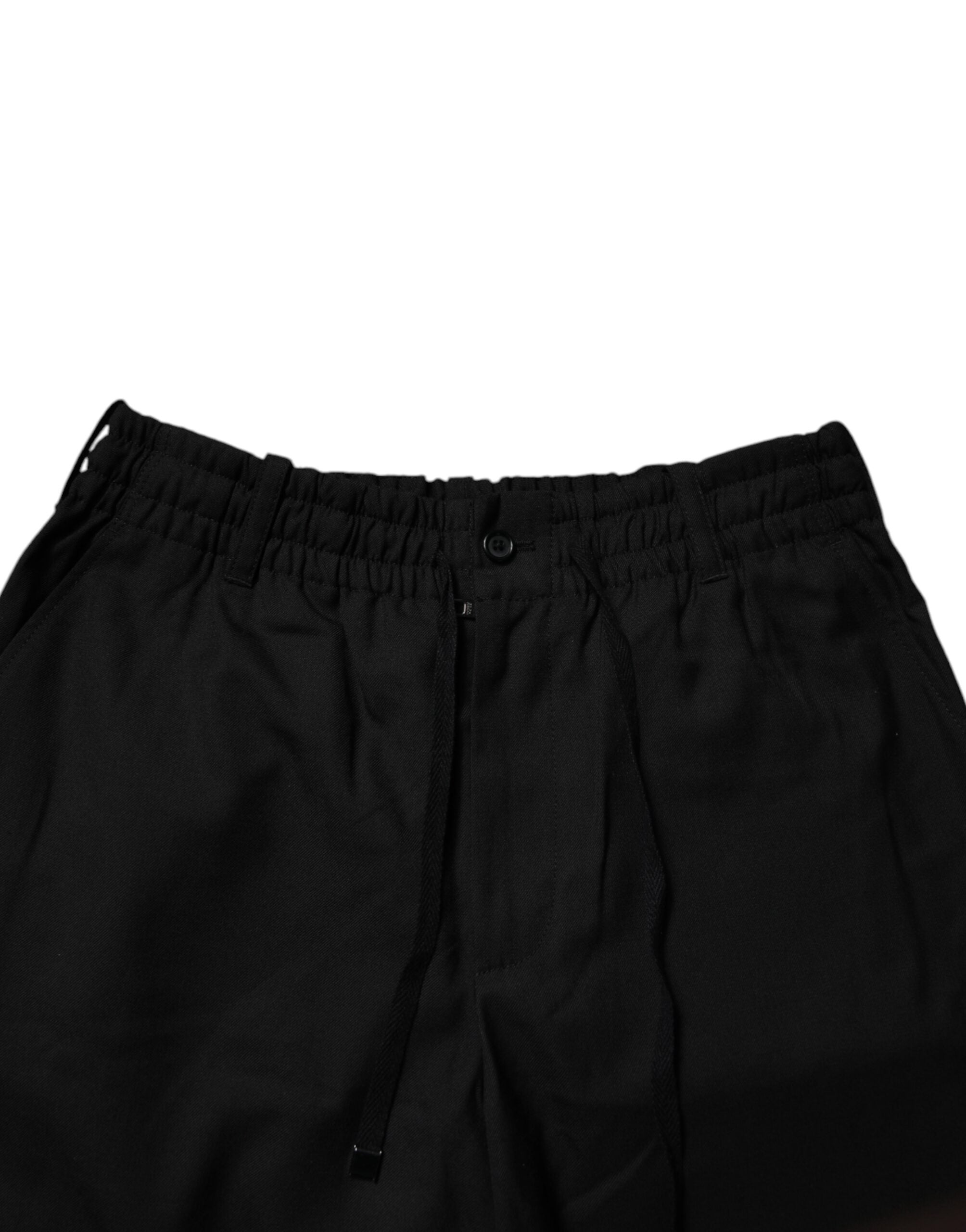 Dolce &amp; Gabbana Schwarze Polyester-Kurze Hose für Herren