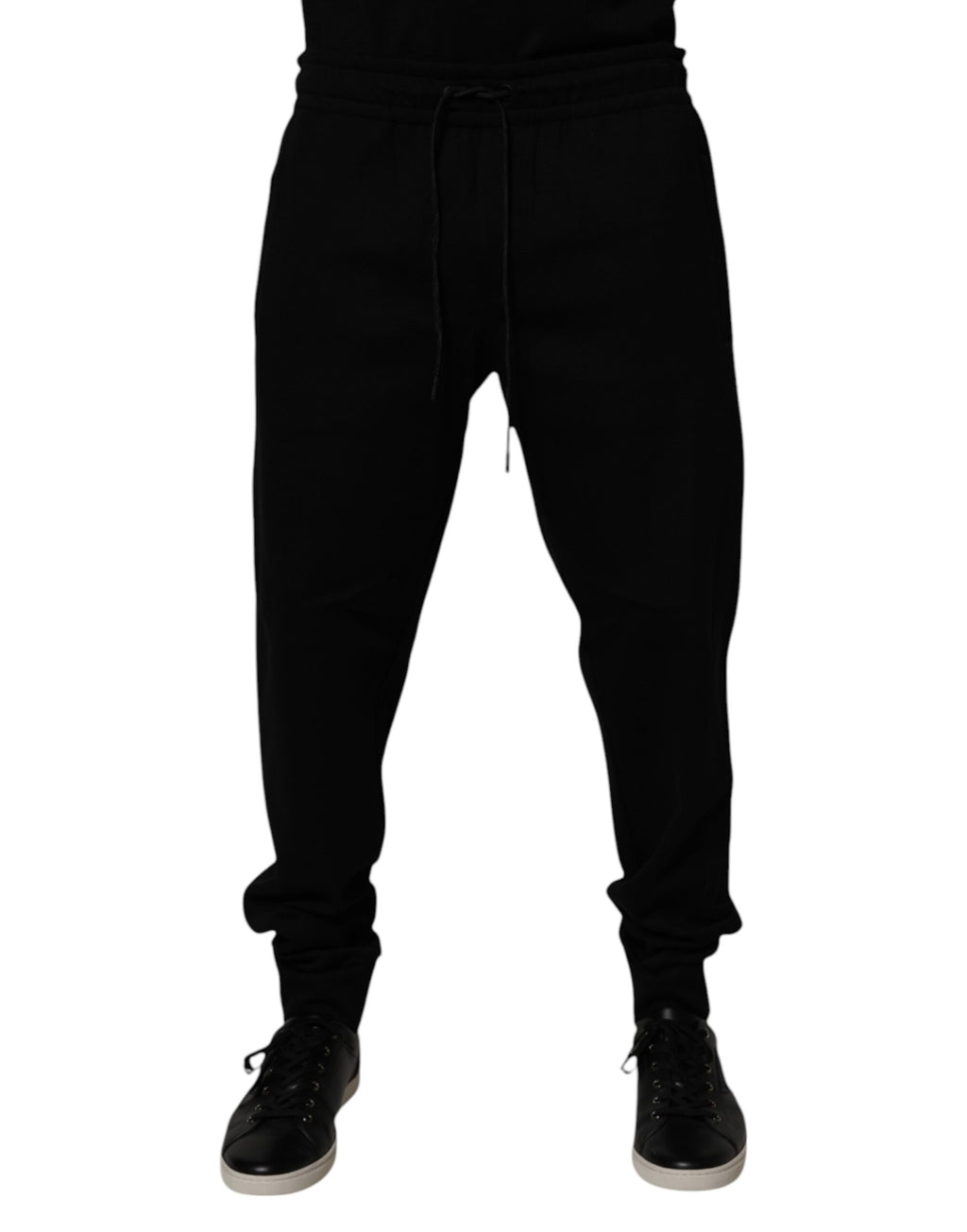 Dolce &amp; Gabbana – Schwarze Jogginghose aus Baumwollmischung