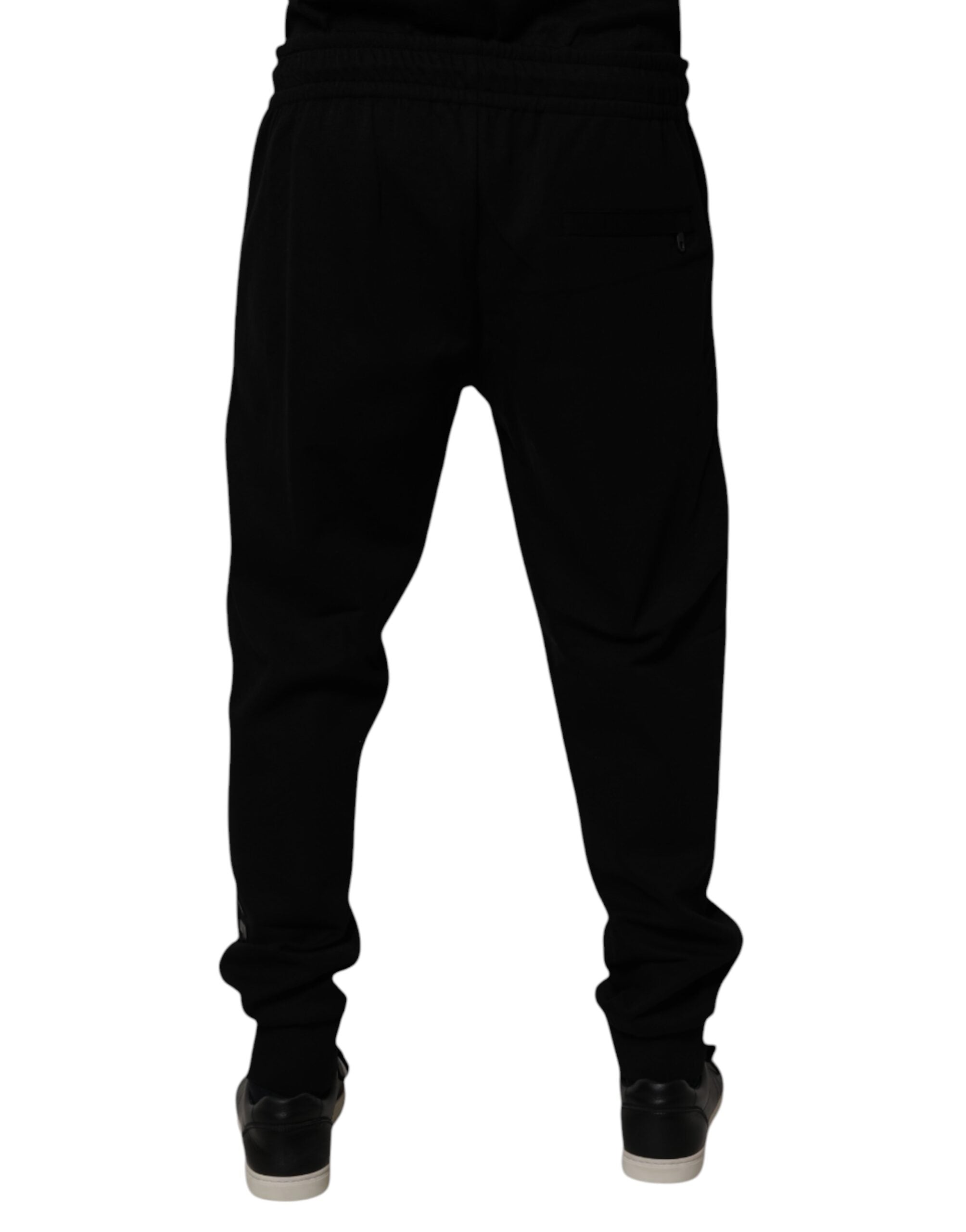 Dolce &amp; Gabbana – Schwarze Jogginghose aus Baumwollmischung
