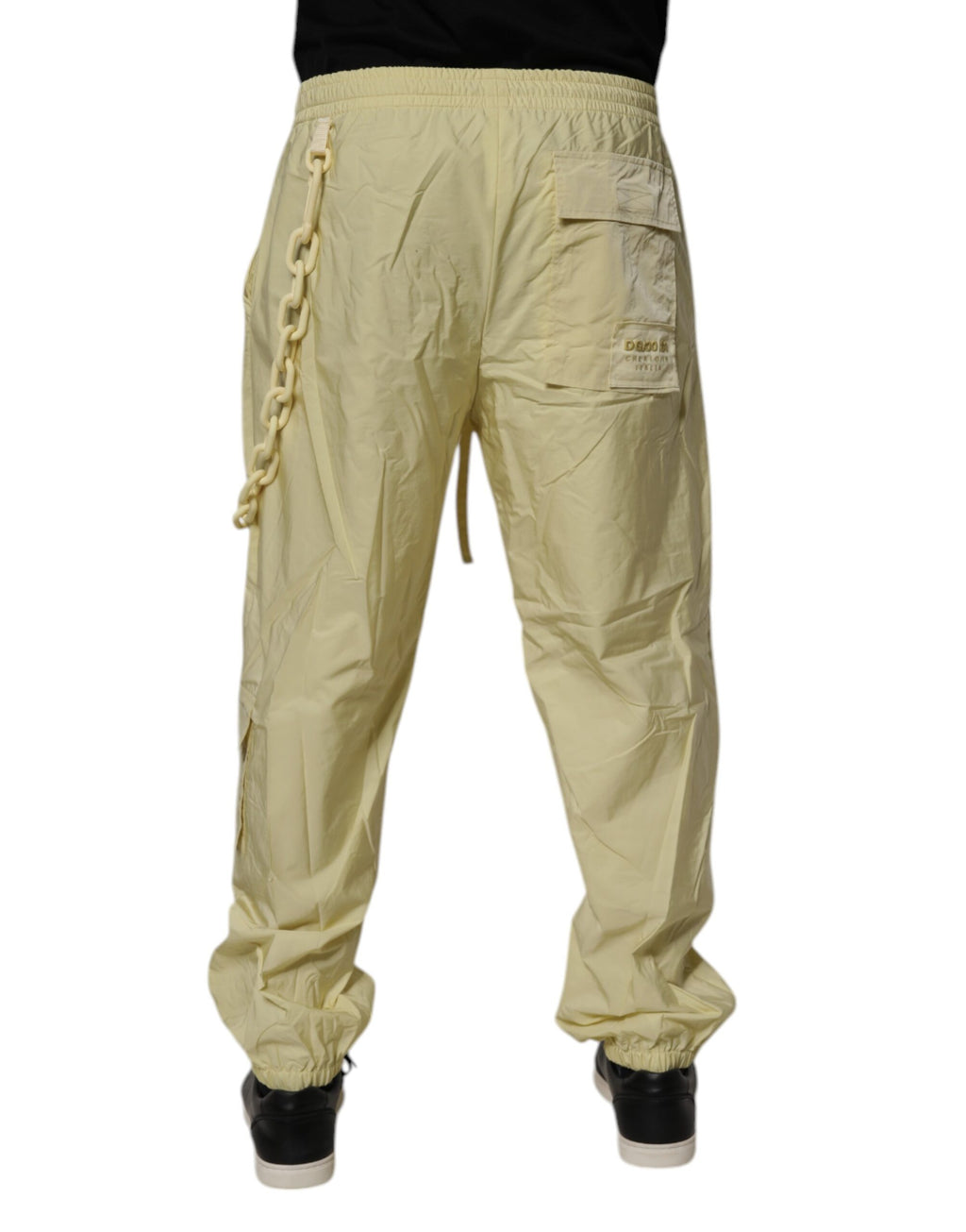 Dolce &amp; Gabbana Gelbe Cargo-Jogginghose aus Nylon für Herren