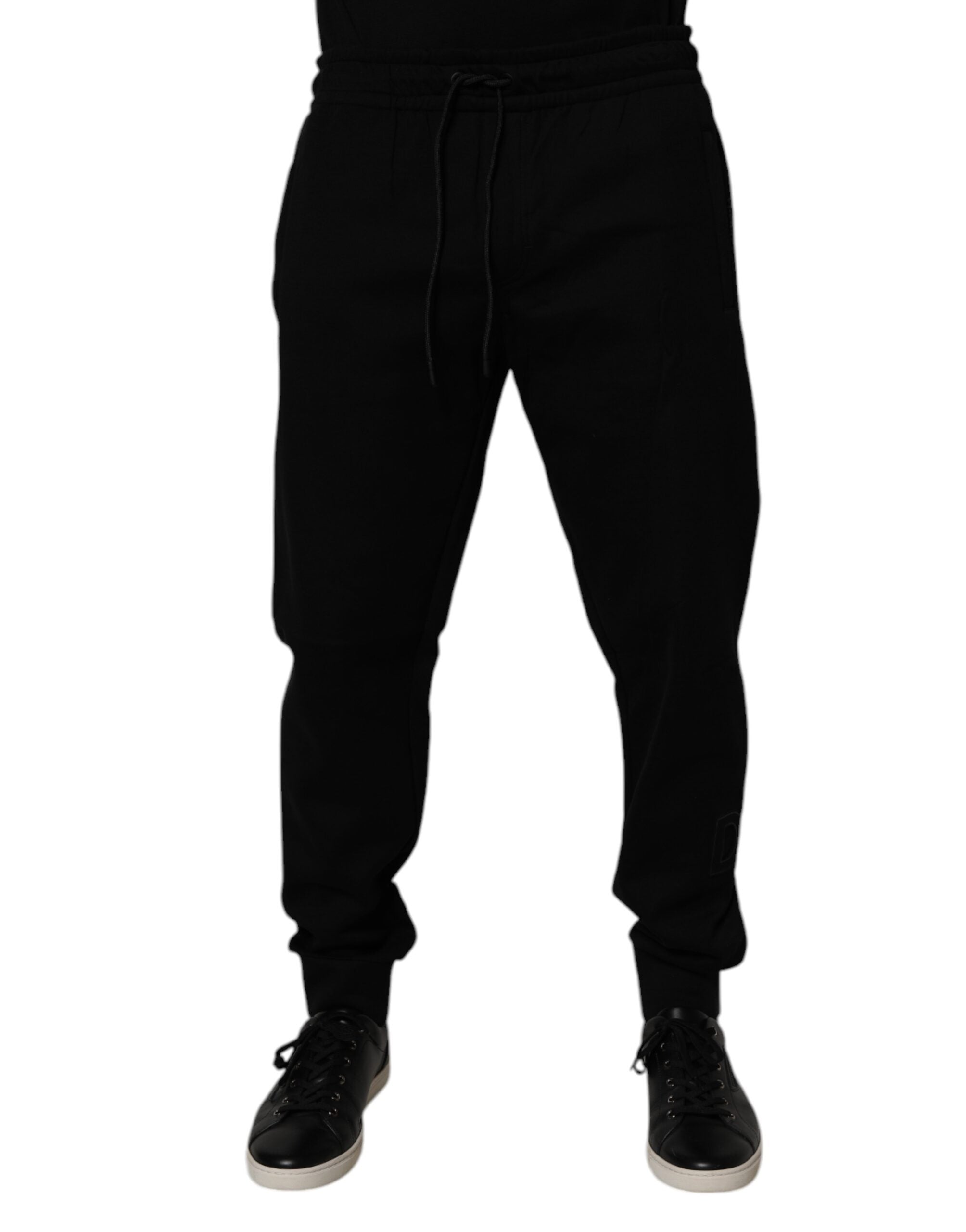 Dolce &amp; Gabbana – Schwarze Jogginghose aus Baumwollmischung