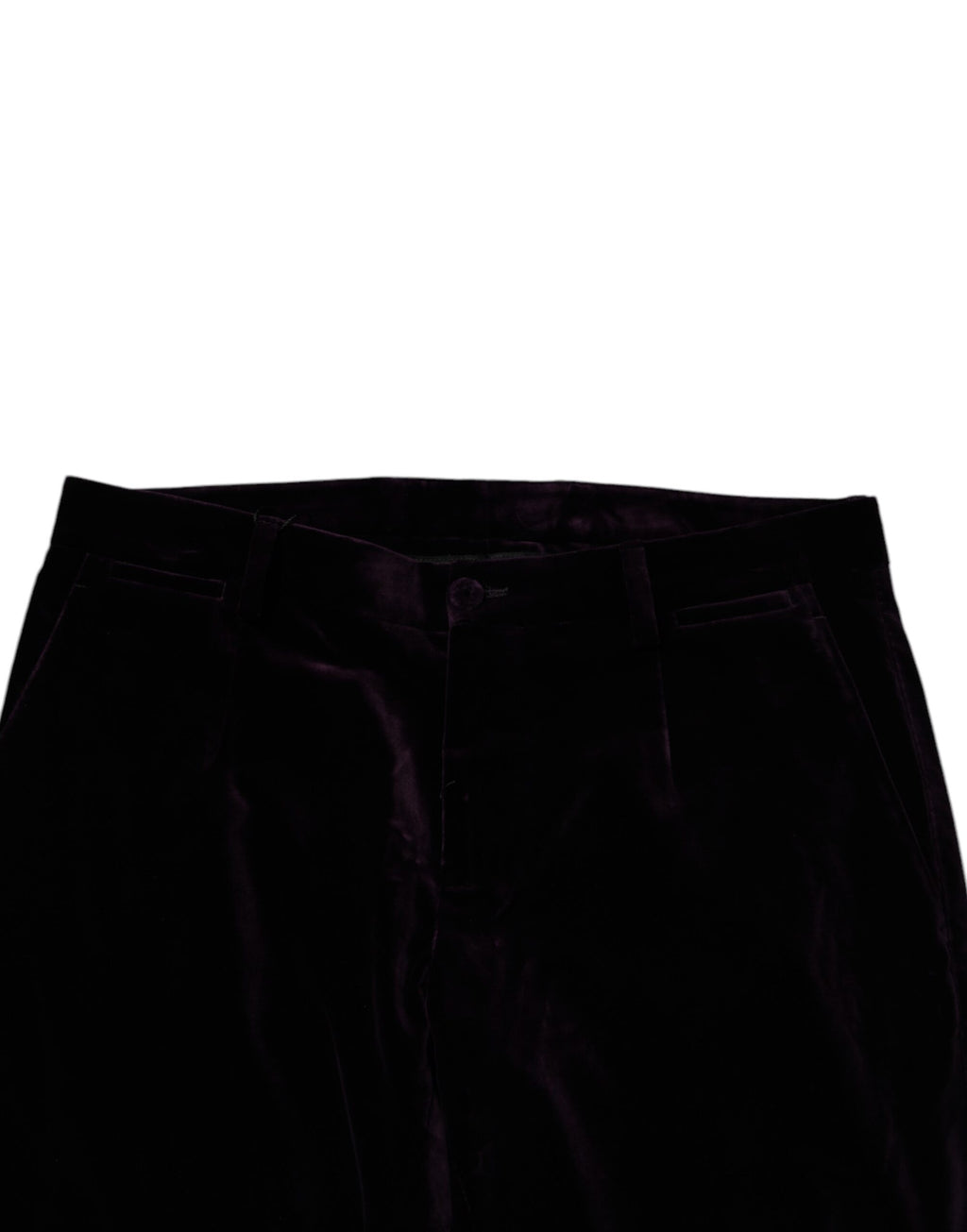 Dolce &amp; Gabbana Violette Samt-Baumwoll-Herren-Anzughose