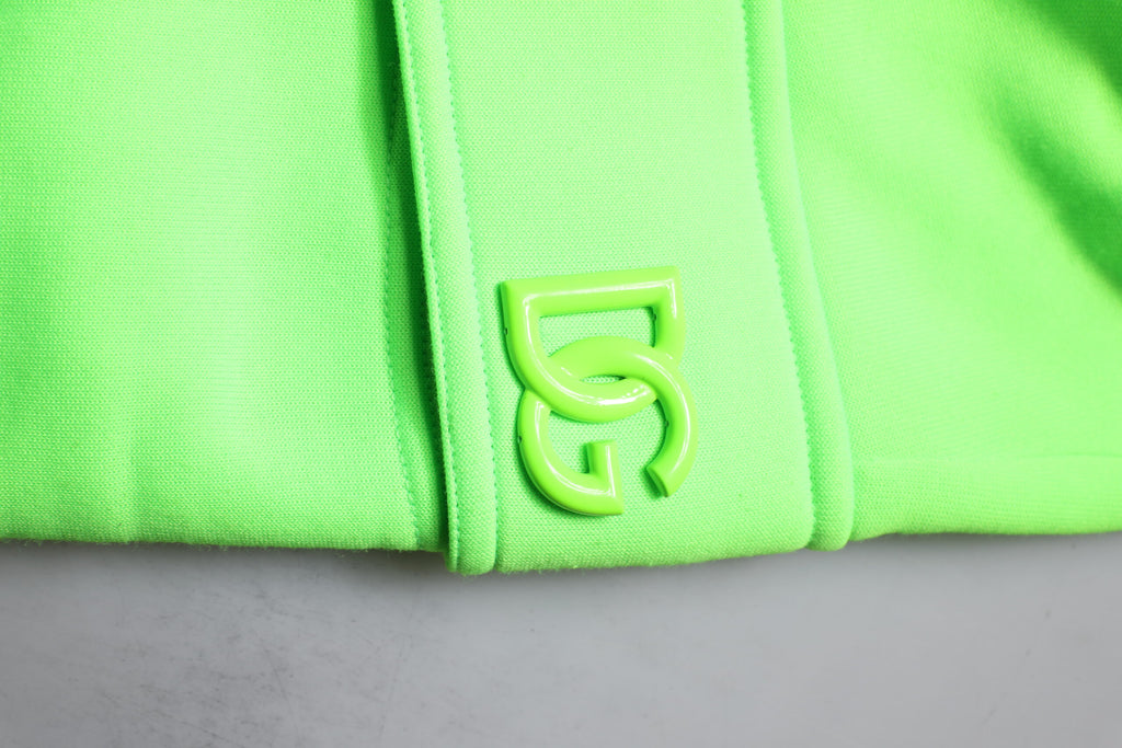 Dolce &amp; Gabbana Neongrüne Cargo-Jogginghose für Herren
