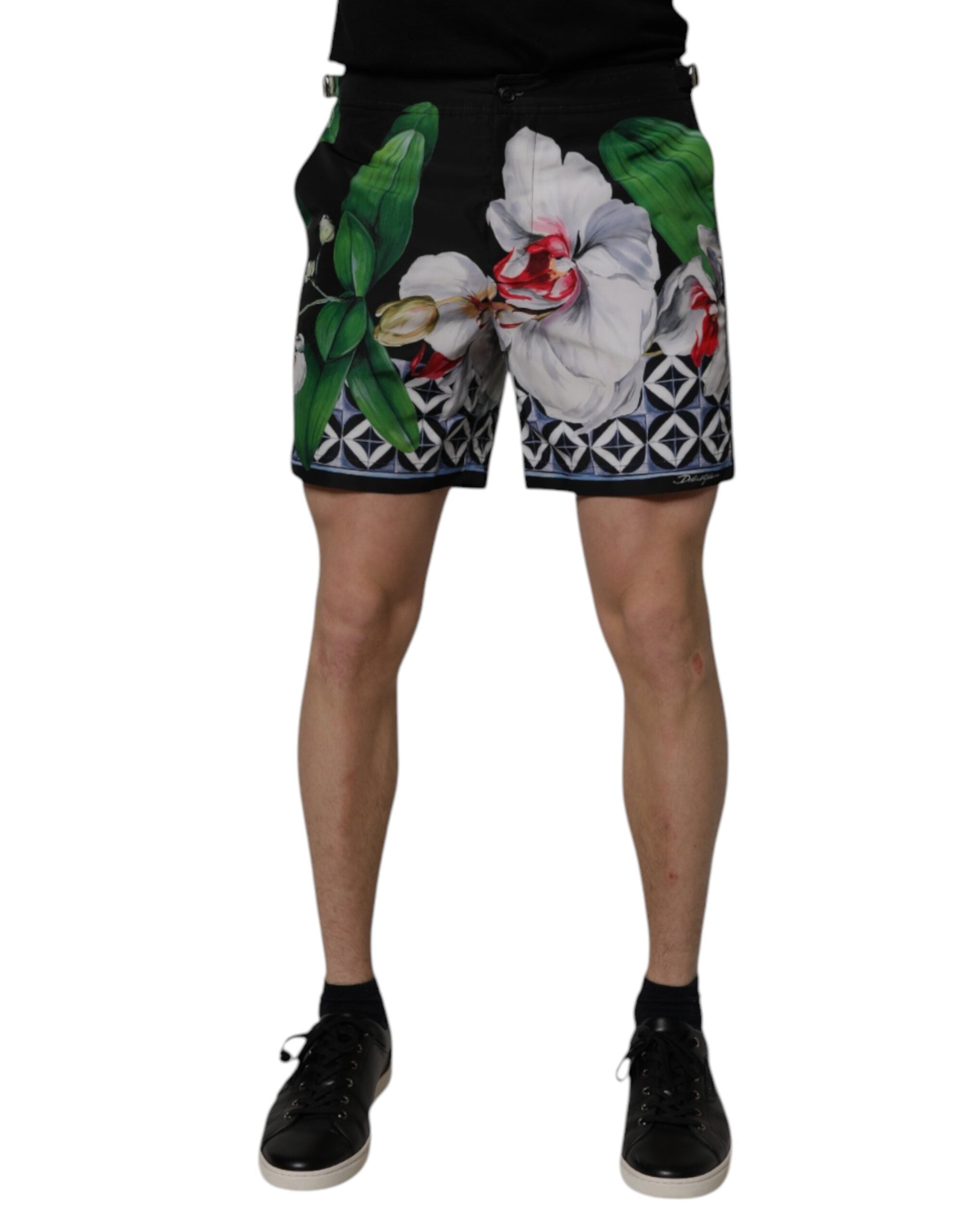 Bermuda homme Dolce &amp; Gabbana en polyester à fleurs multicolores