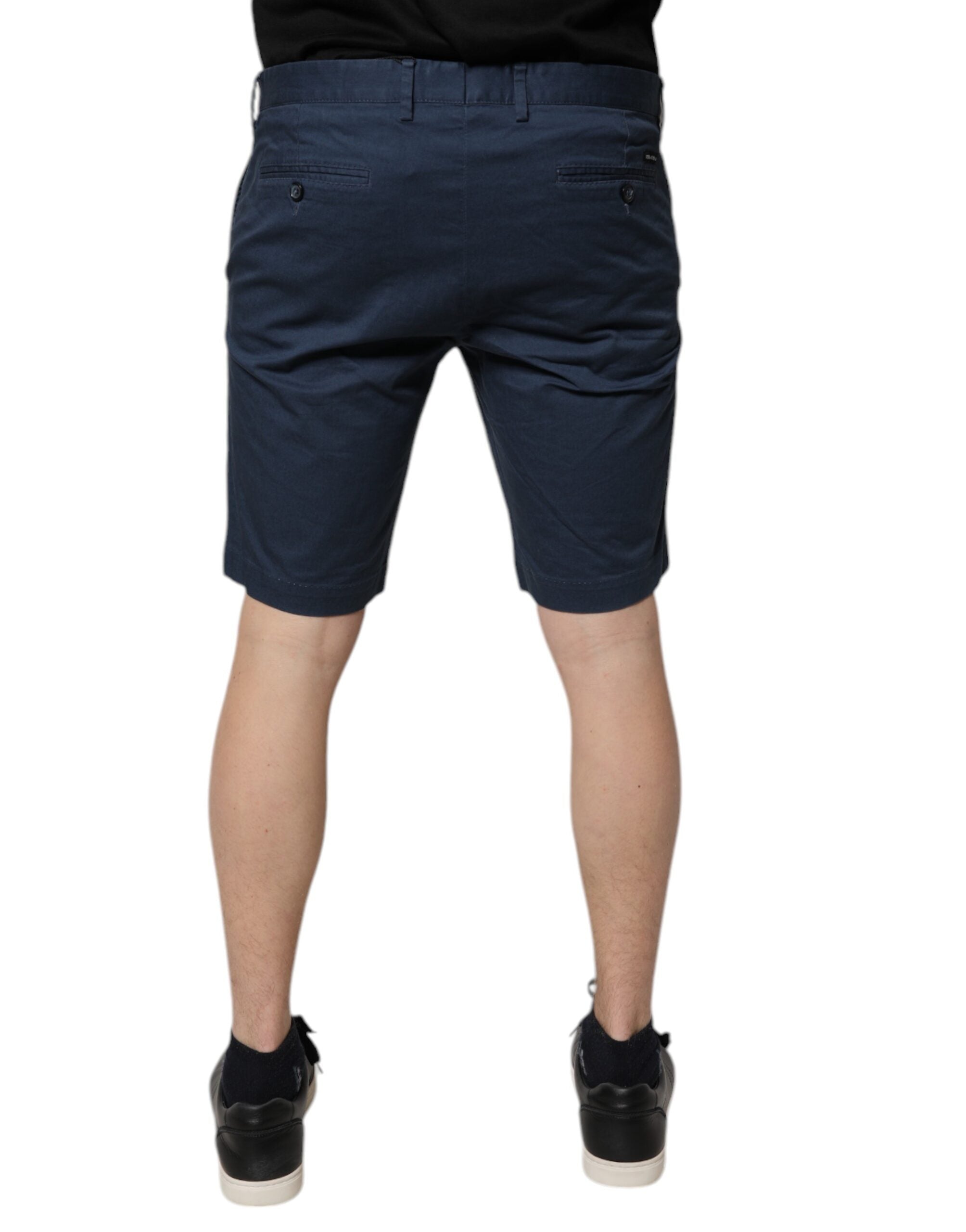 Bermuda taille moyenne en coton bleu Dolce &amp; Gabbana pour homme