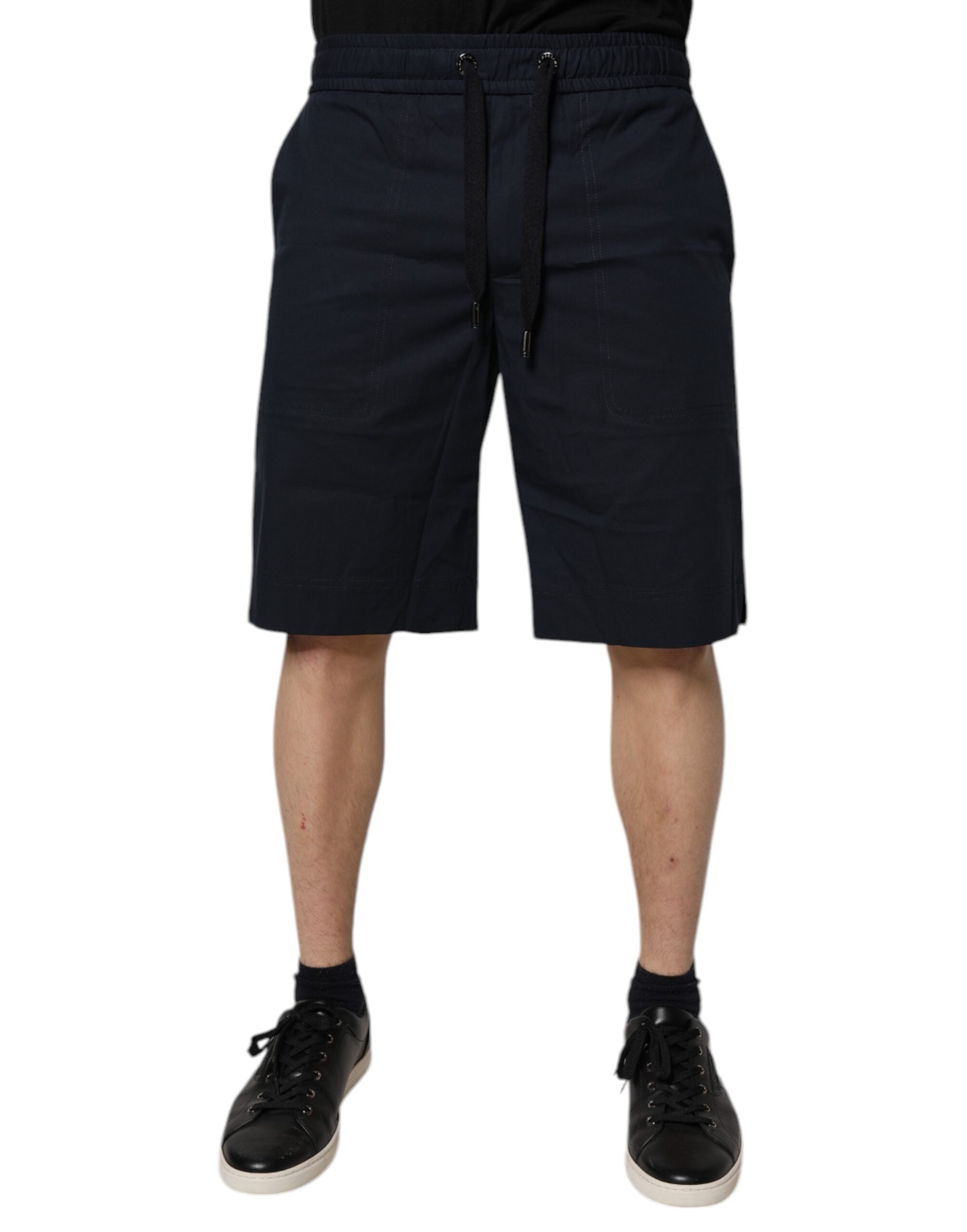 Bermuda en coton bleu foncé Dolce &amp; Gabbana
