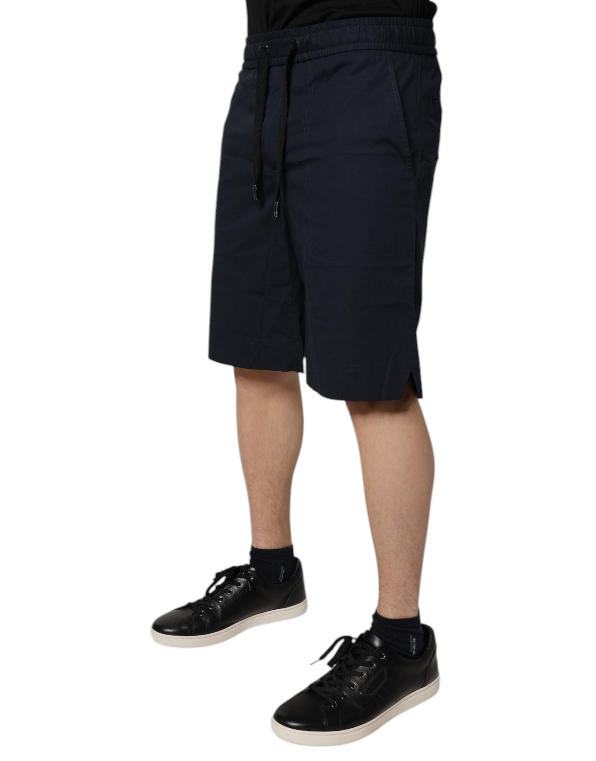Bermuda en coton bleu foncé Dolce &amp; Gabbana