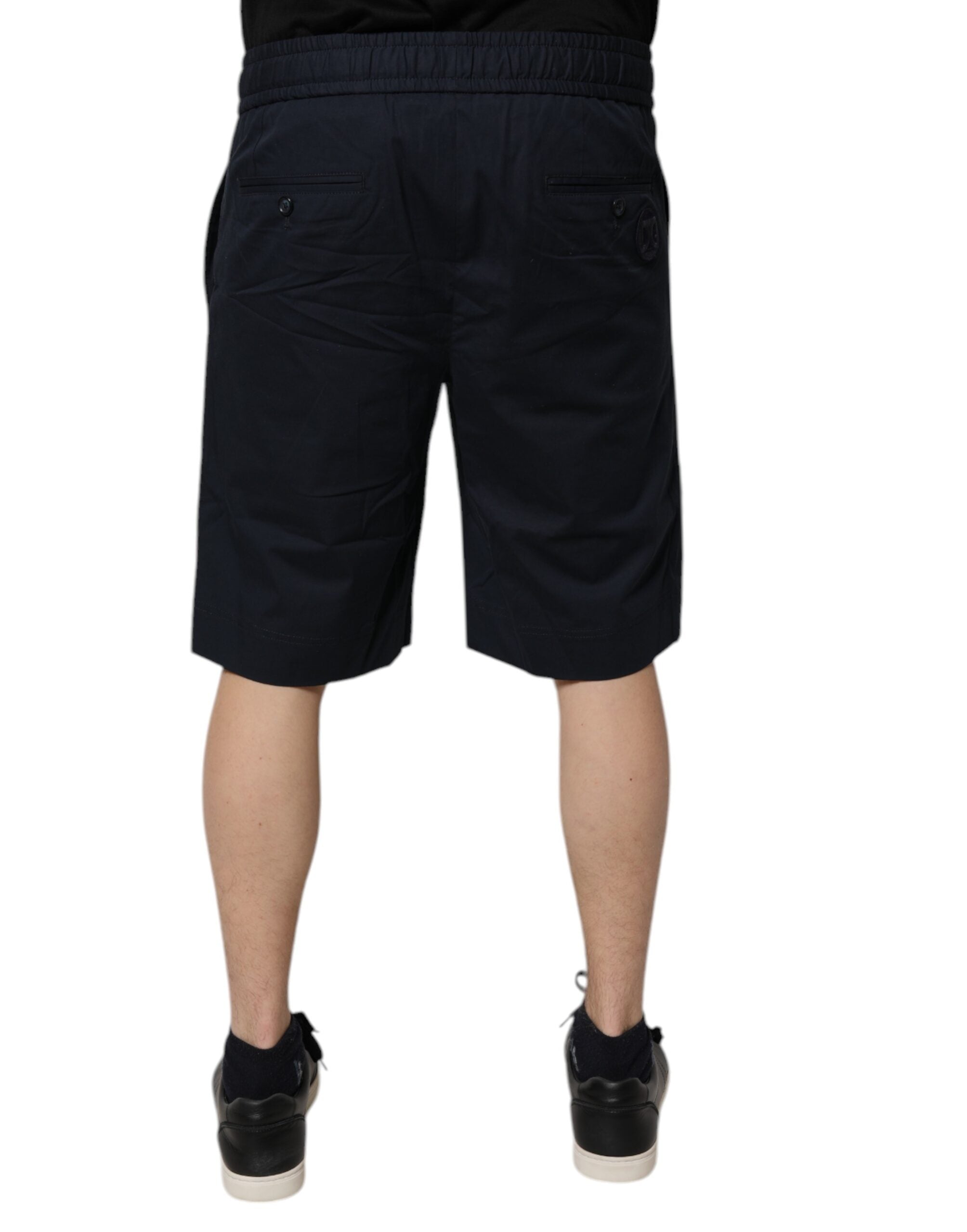 Bermuda en coton bleu foncé Dolce &amp; Gabbana