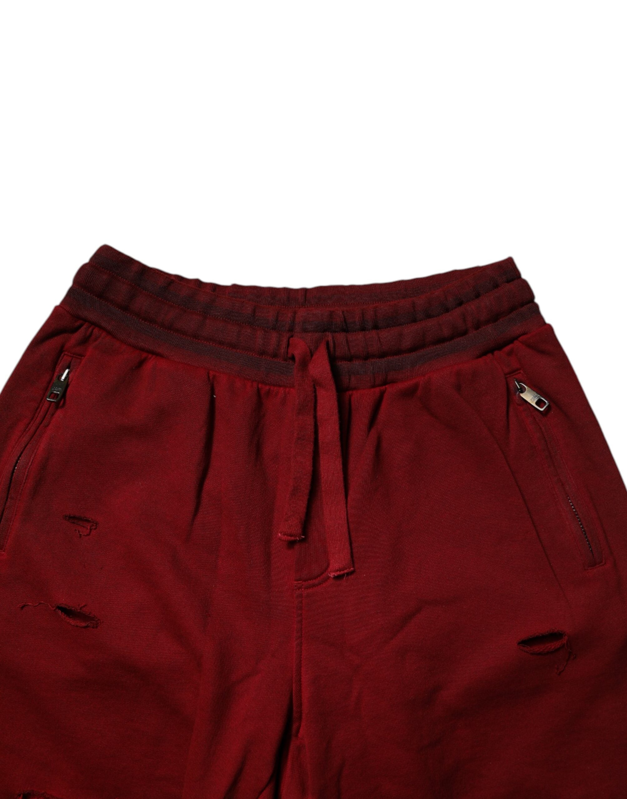 Short bermuda style déchiré marron Dolce &amp; Gabbana