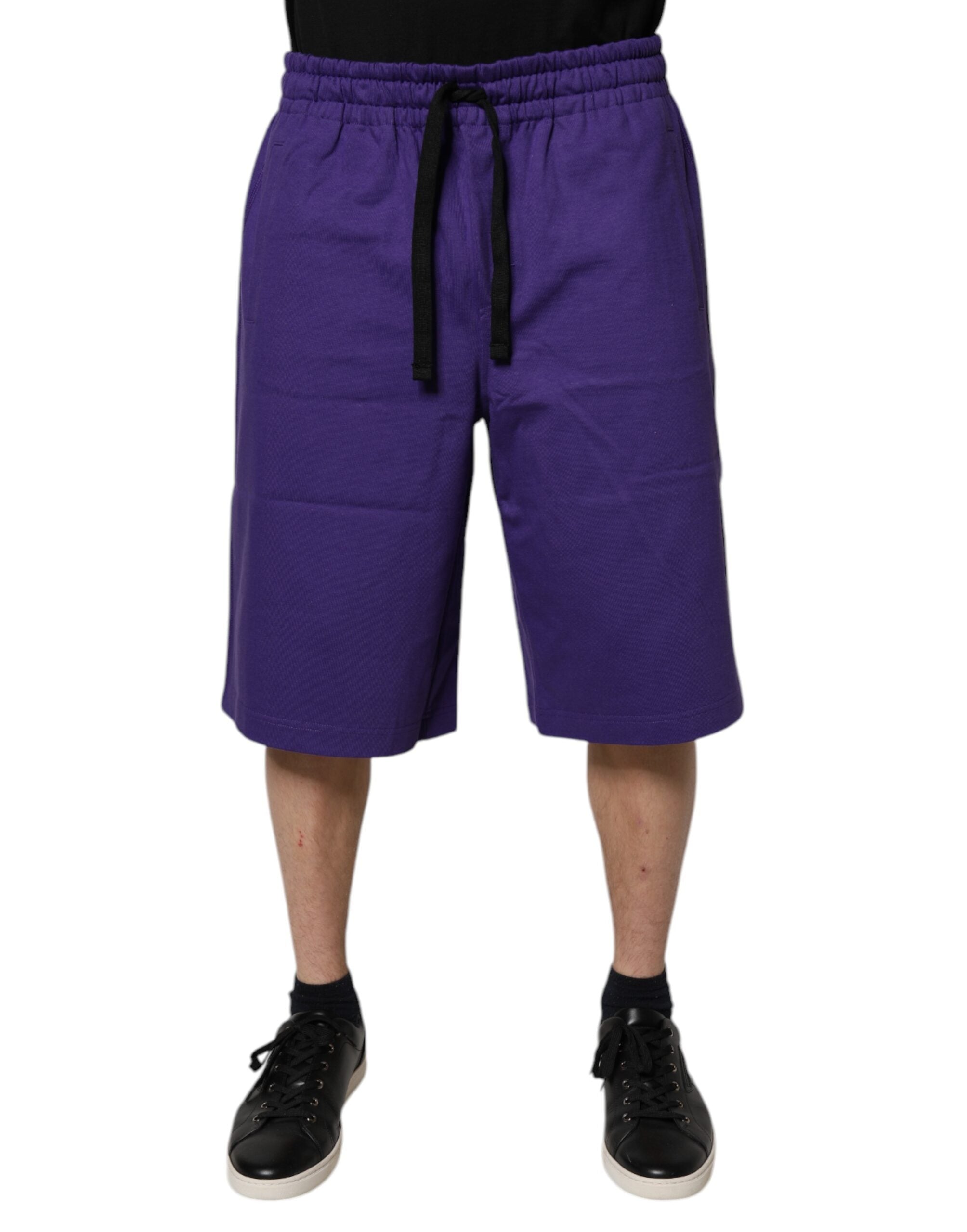 Bermuda en coton violet Dolce &amp; Gabbana pour homme