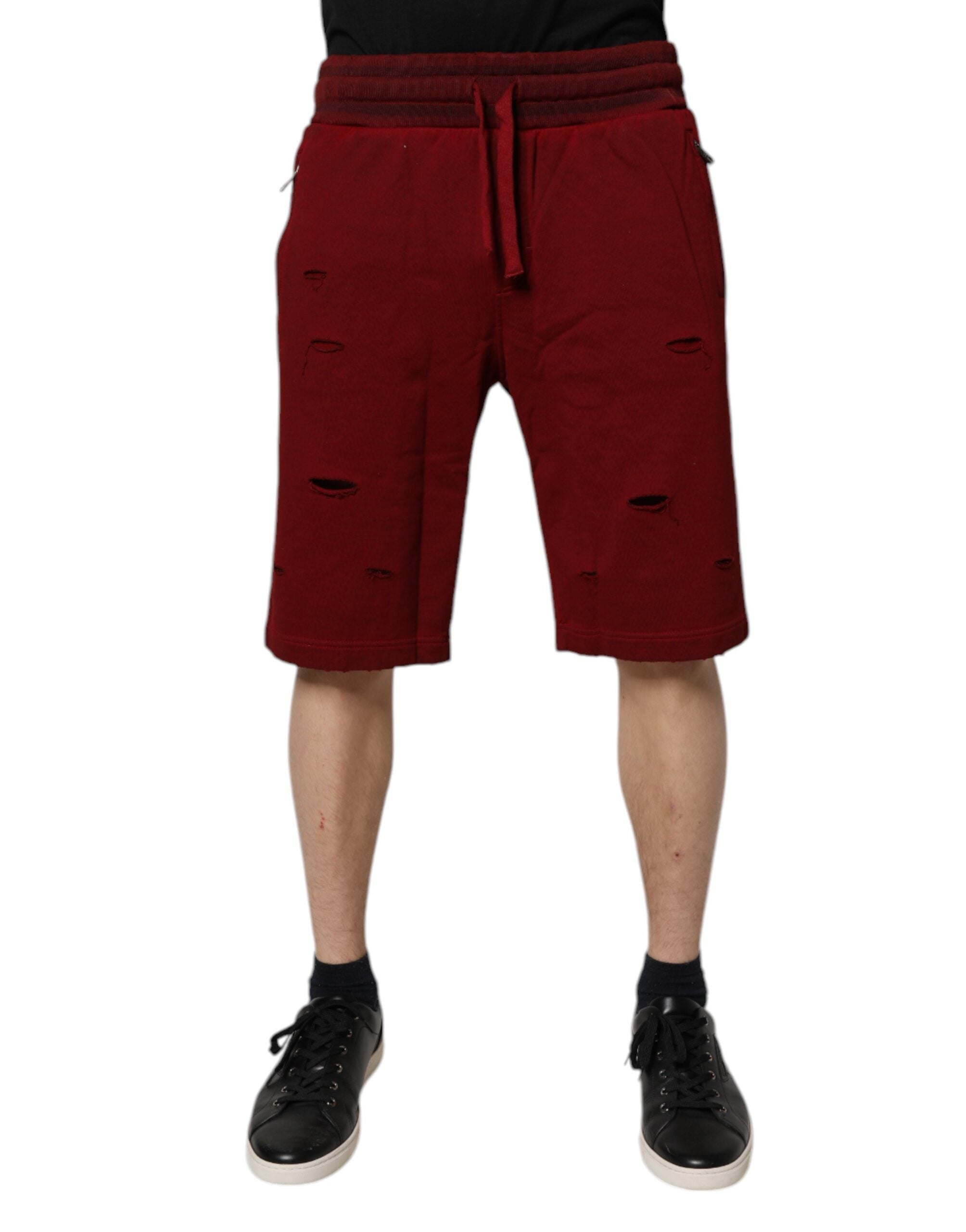 Bermuda en coton bordeaux Dolce &amp; Gabbana pour homme