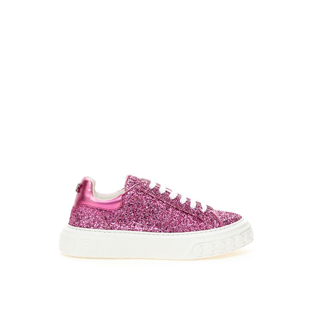 Baskets en cuir Casadei Fuchsia Elegance