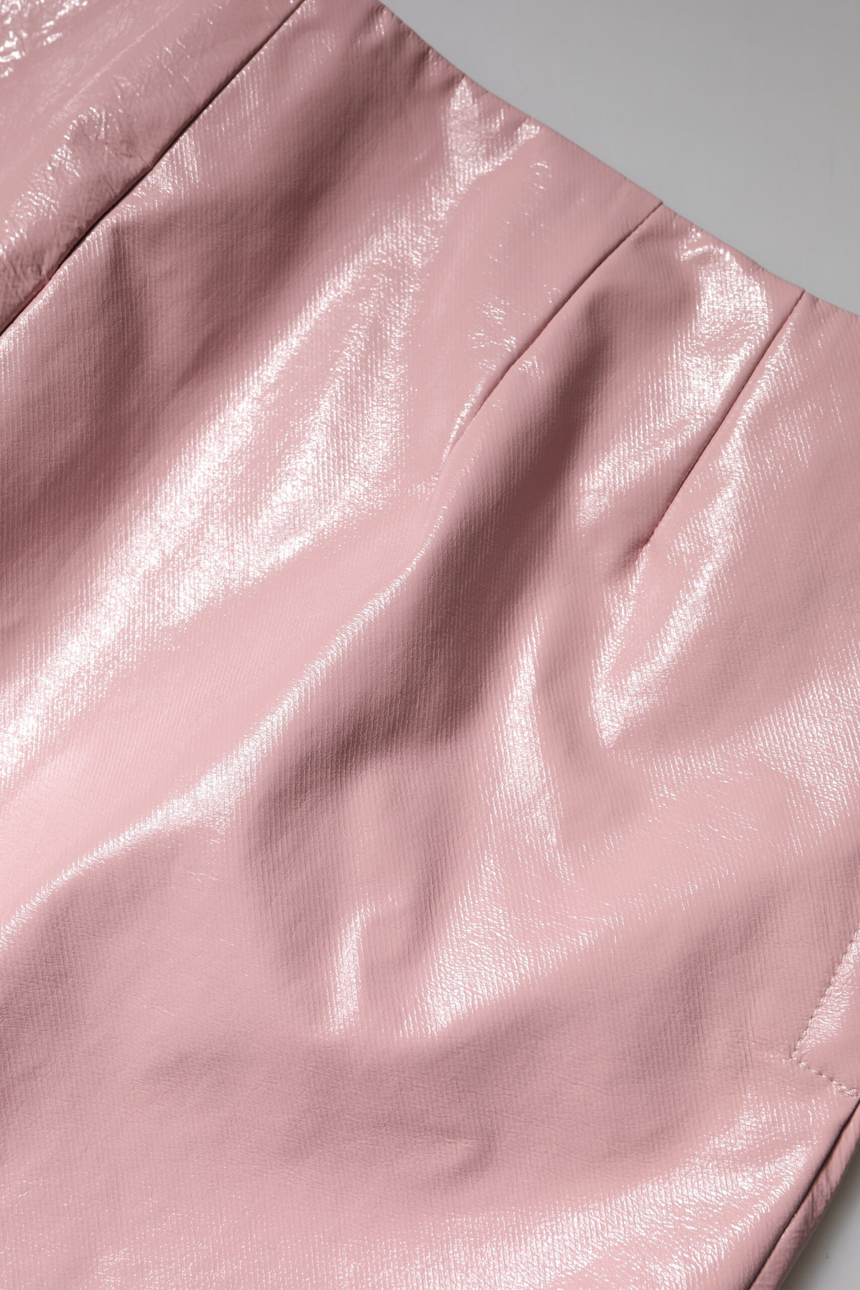 Mini-jupe taille haute en coton rose brillant Dolce &amp; Gabbana