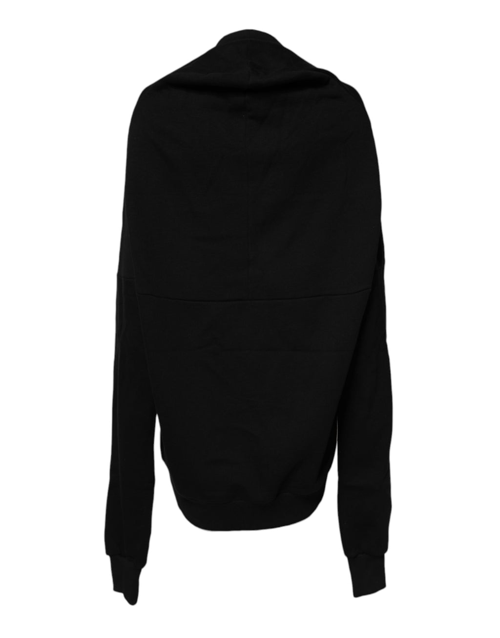 Dolce &amp; Gabbana – Schwarzes Sweatshirt mit Rundhalsausschnitt aus Baumwolle