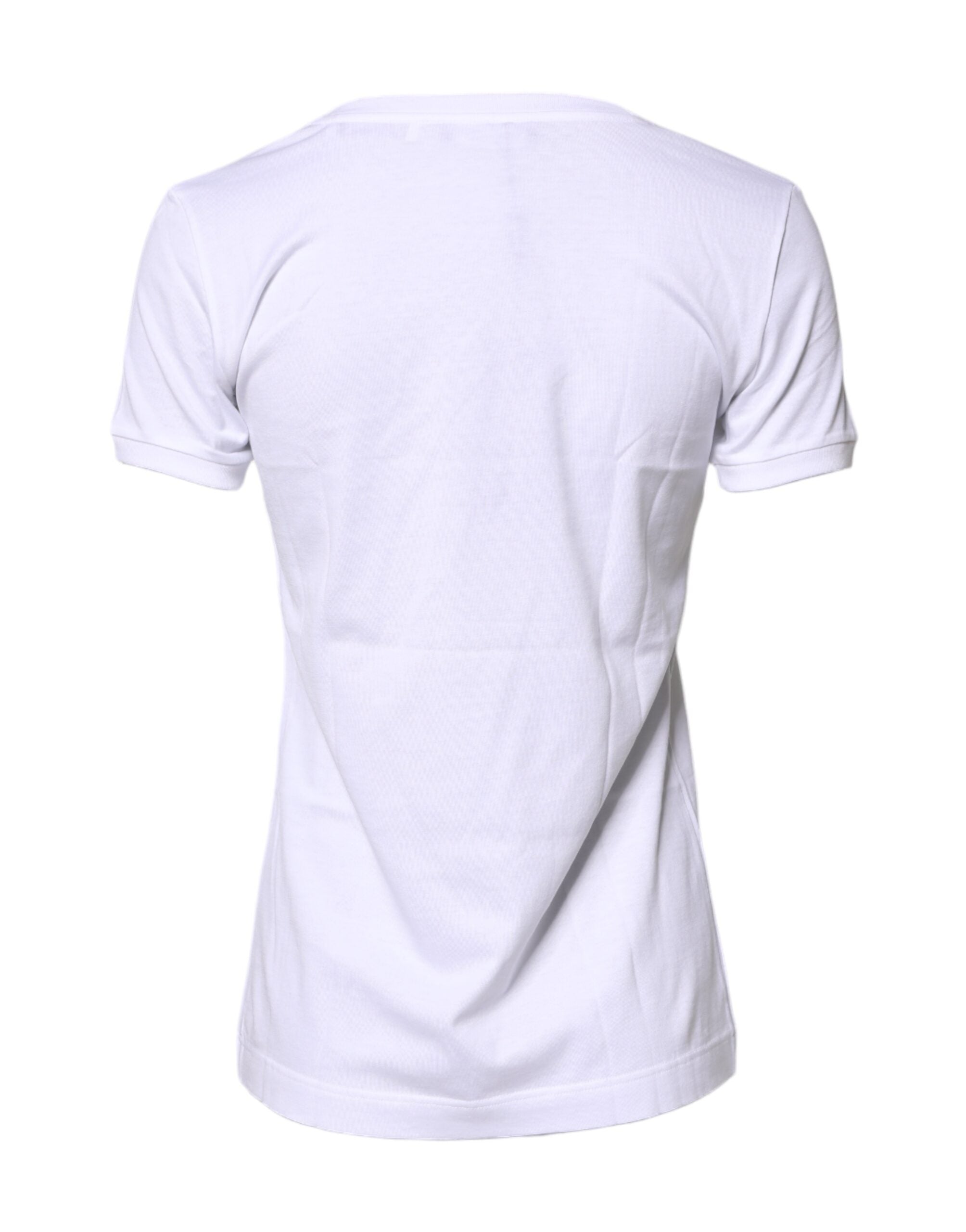 T-shirt ras du cou en coton blanc Dolce &amp; Gabbana #DGFamily