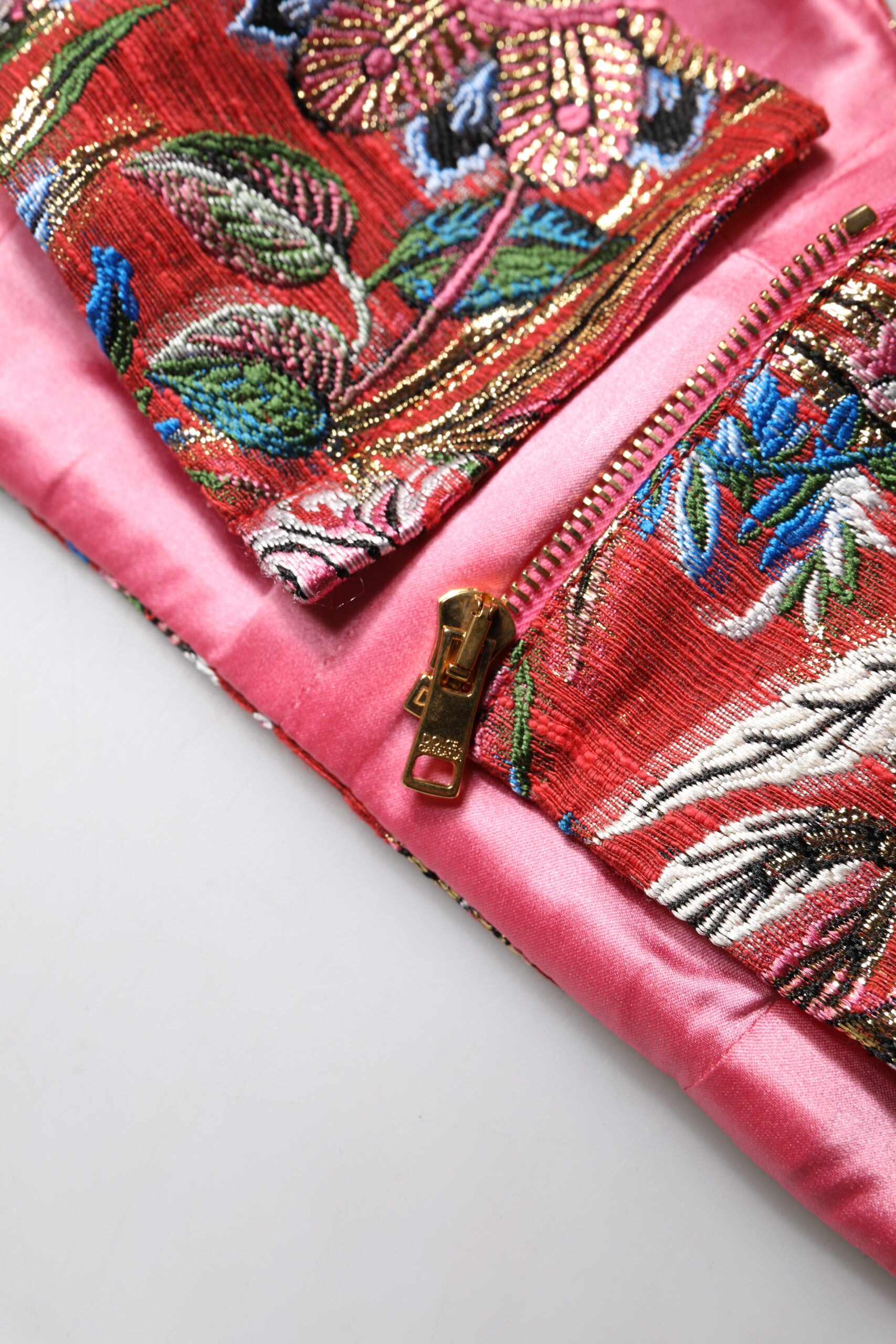Dolce &amp; Gabbana Haut bustier court en brocart floral rouge