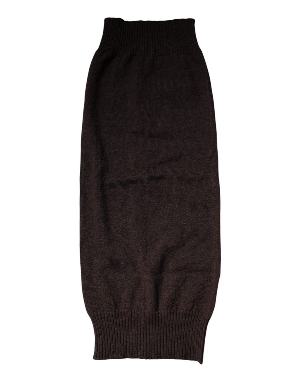 Foulard cache-cou en cachemire marron Dolce &amp; Gabbana