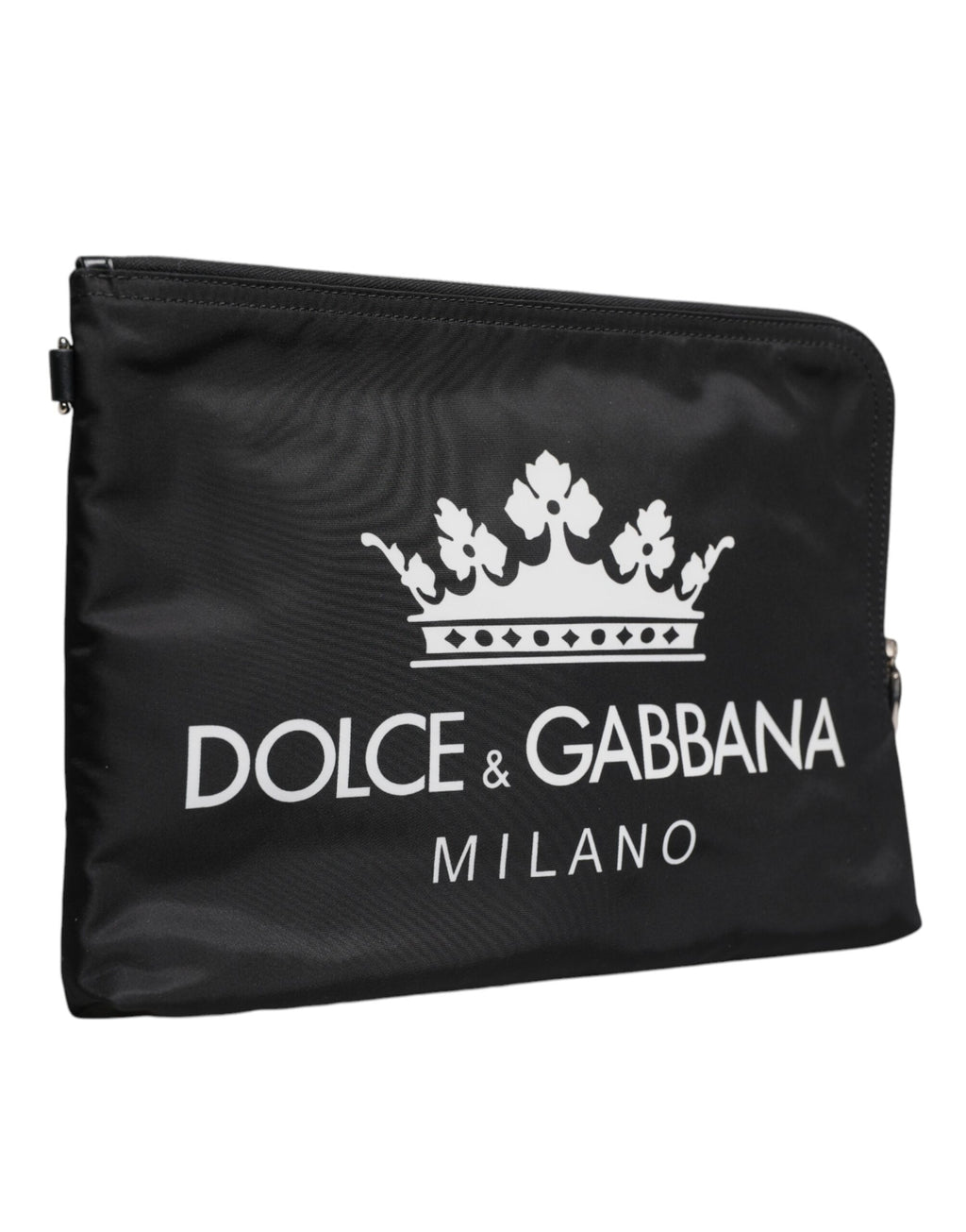 Pochette en nylon noir imprimé DG Milano Dolce &amp; Gabbana