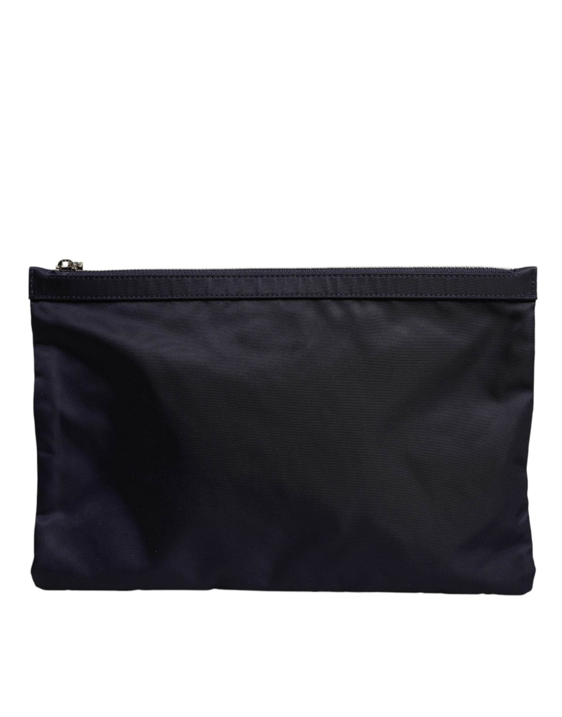 Dolce &amp; Gabbana – Blaue Clutch mit DG-Logo-Patch