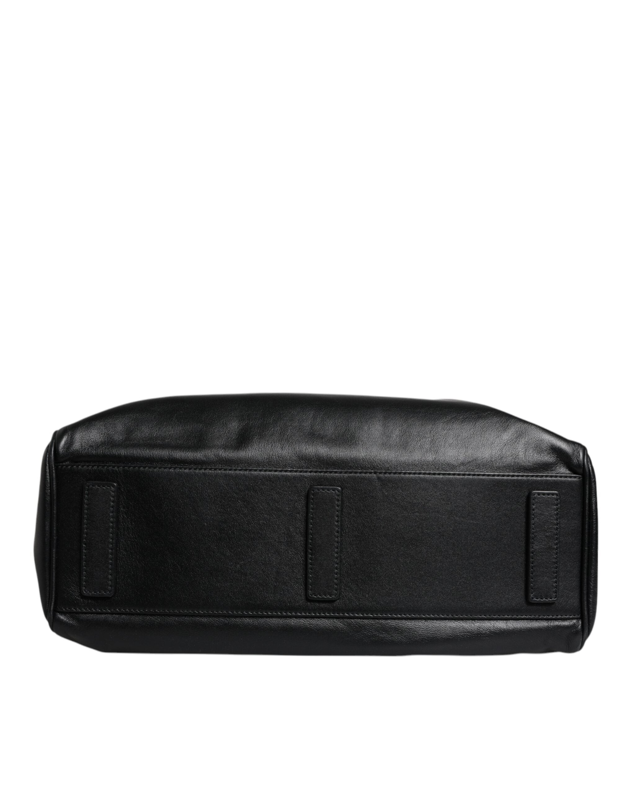 Sac bandoulière en cuir noir Dolce &amp; Gabbana