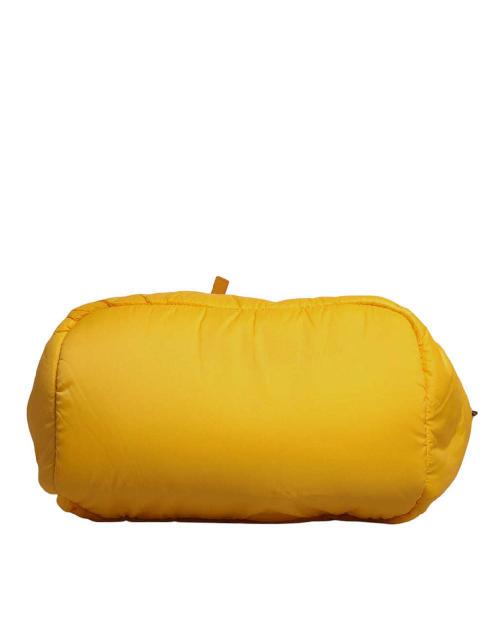 Sac de sport à bandoulière Dolce &amp; Gabbana en nylon jaune orange avec plaque logo