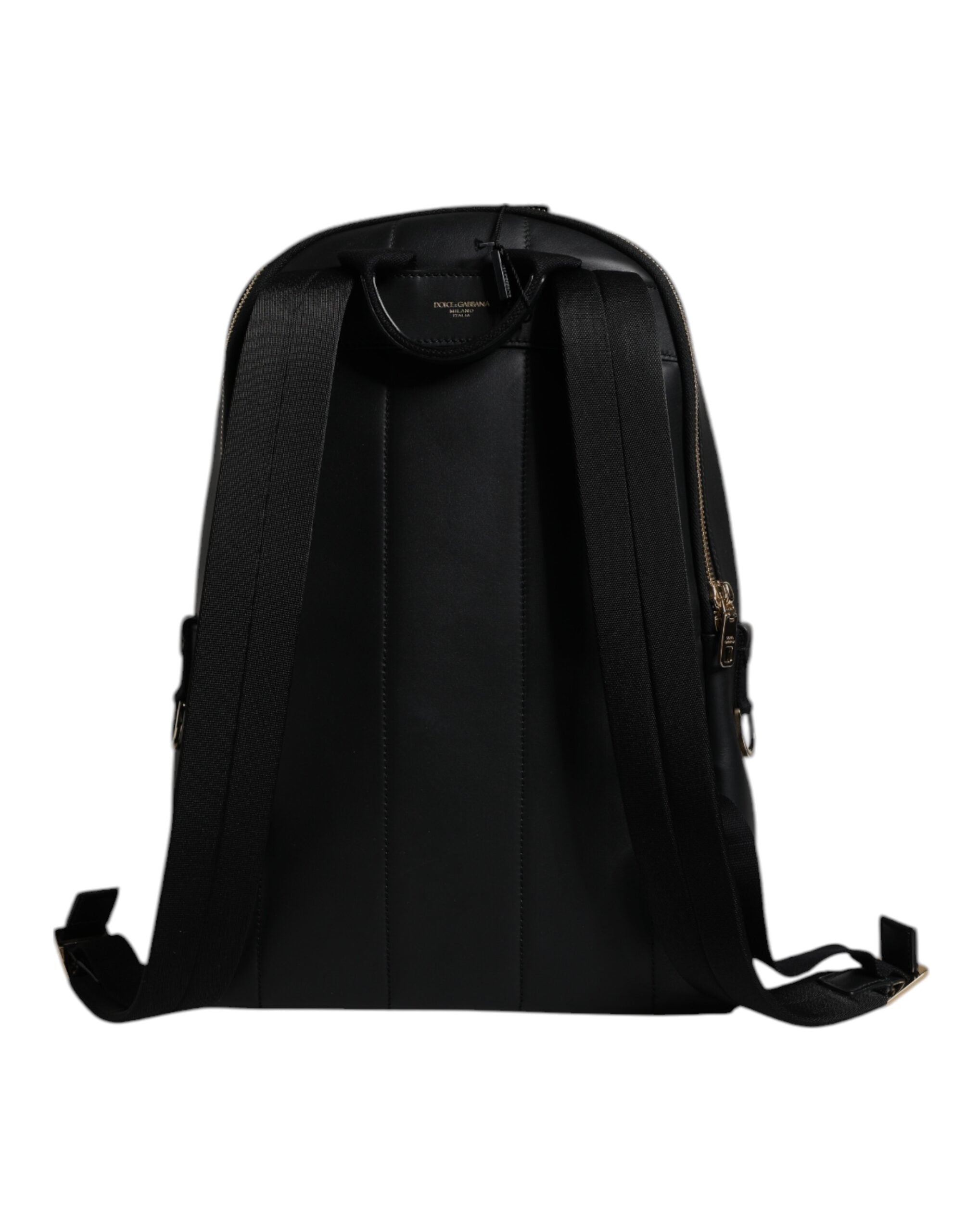 Sac à dos de voyage Dolce &amp; Gabbana en cuir noir avec logo imprimé DG