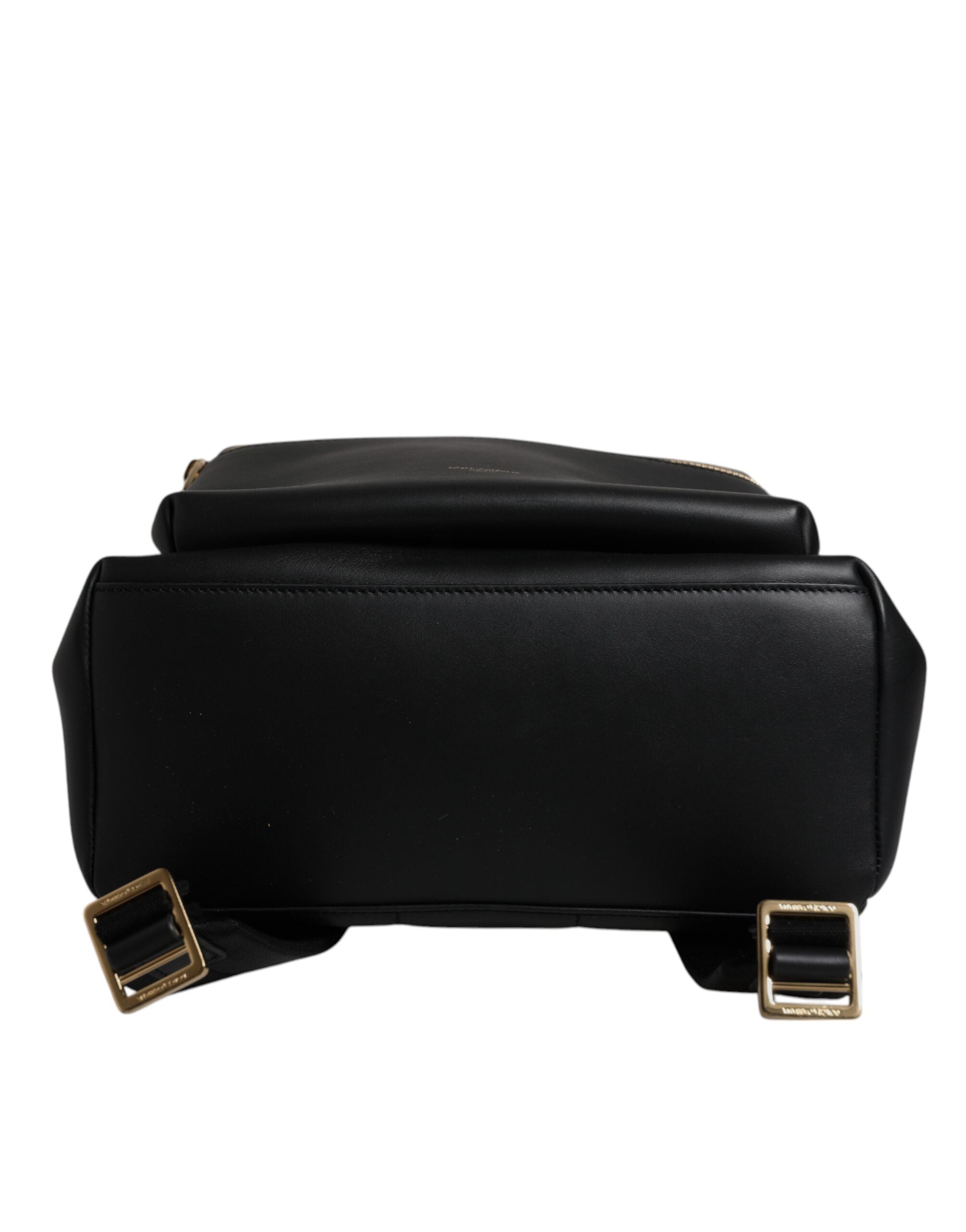 Sac à dos de voyage Dolce &amp; Gabbana en cuir noir avec logo imprimé DG