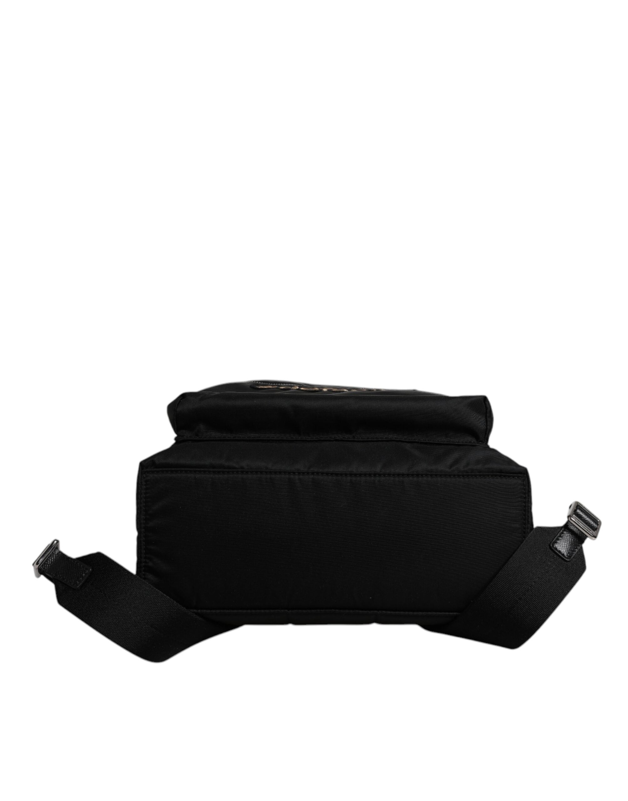 Sac à dos Dolce &amp; Gabbana en nylon noir #DGFAMILY orné de strass VULCANO