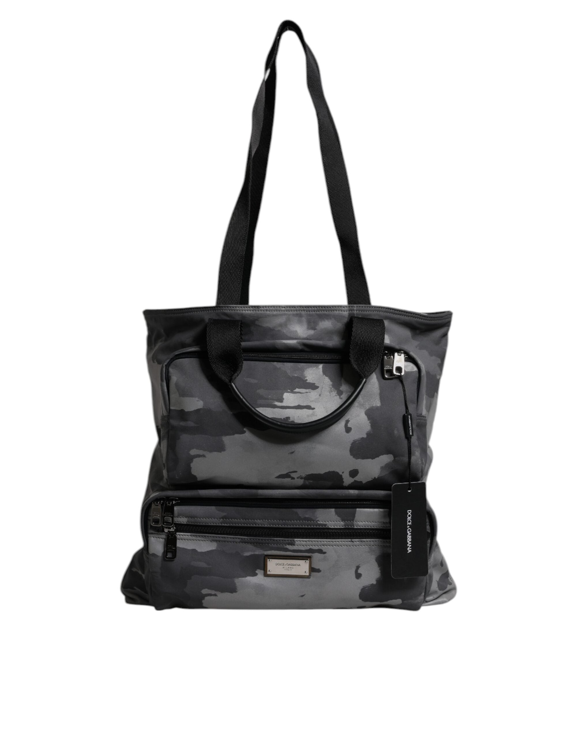 Sac à bandoulière à logo camouflage noir Dolce &amp; Gabbana