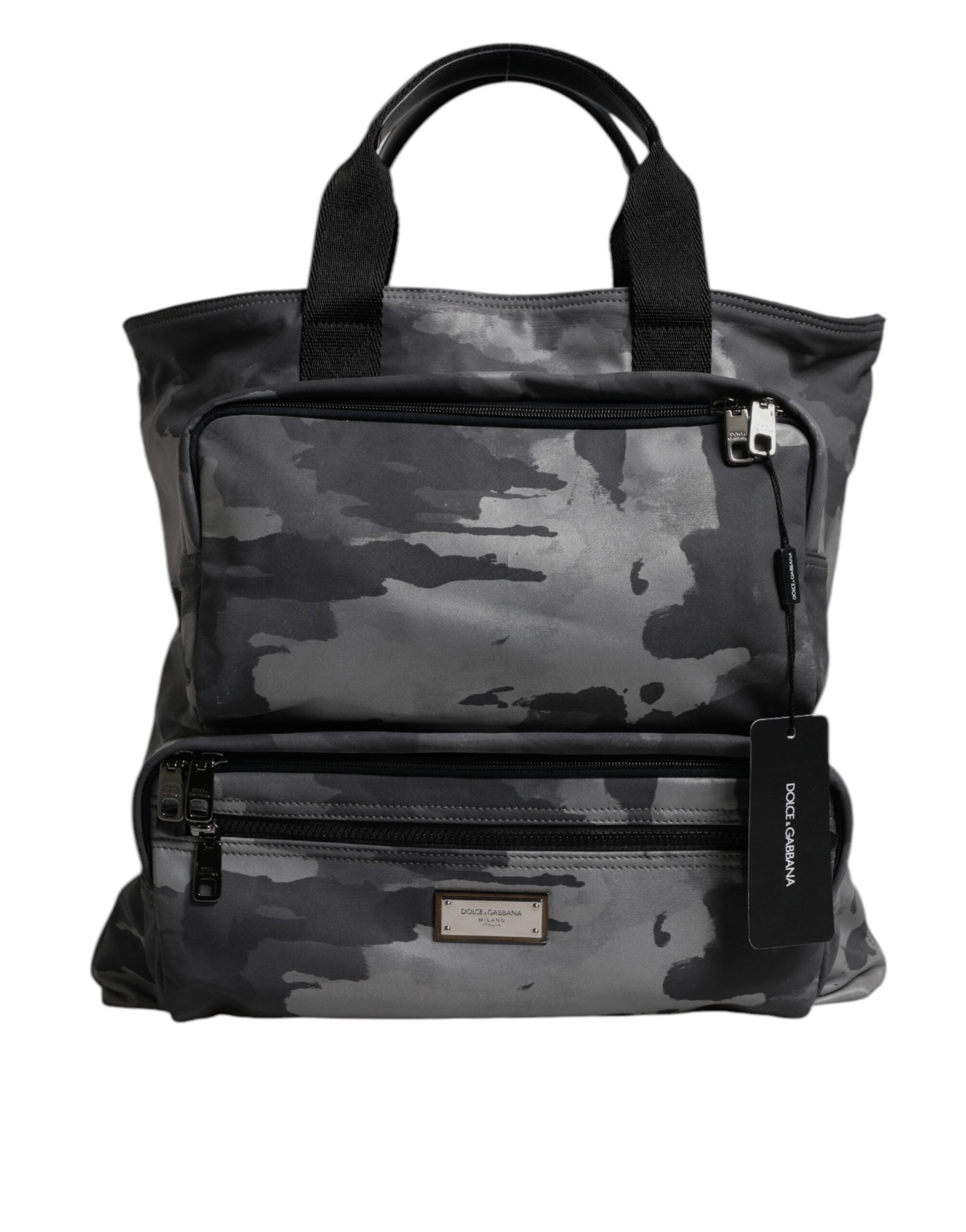 Sac à bandoulière à logo camouflage noir Dolce &amp; Gabbana