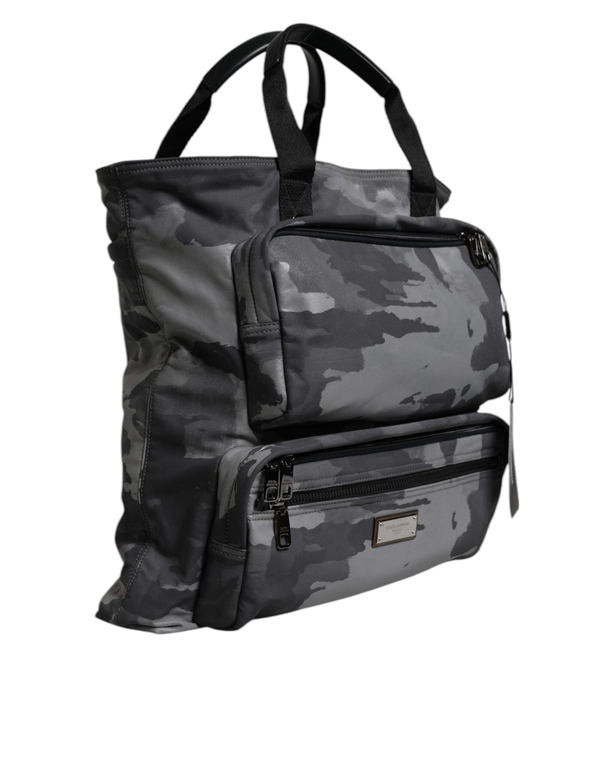 Sac à bandoulière à logo camouflage noir Dolce &amp; Gabbana