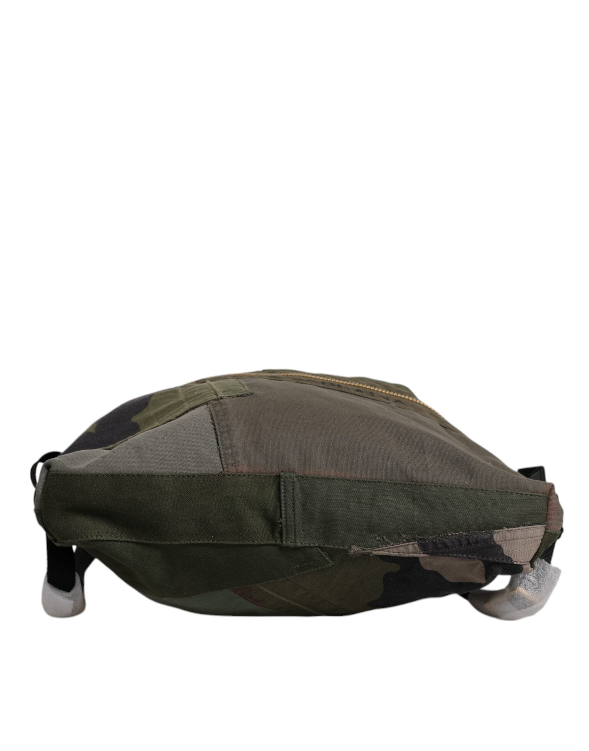Sac à dos patchwork vert militaire Dolce &amp; Gabbana