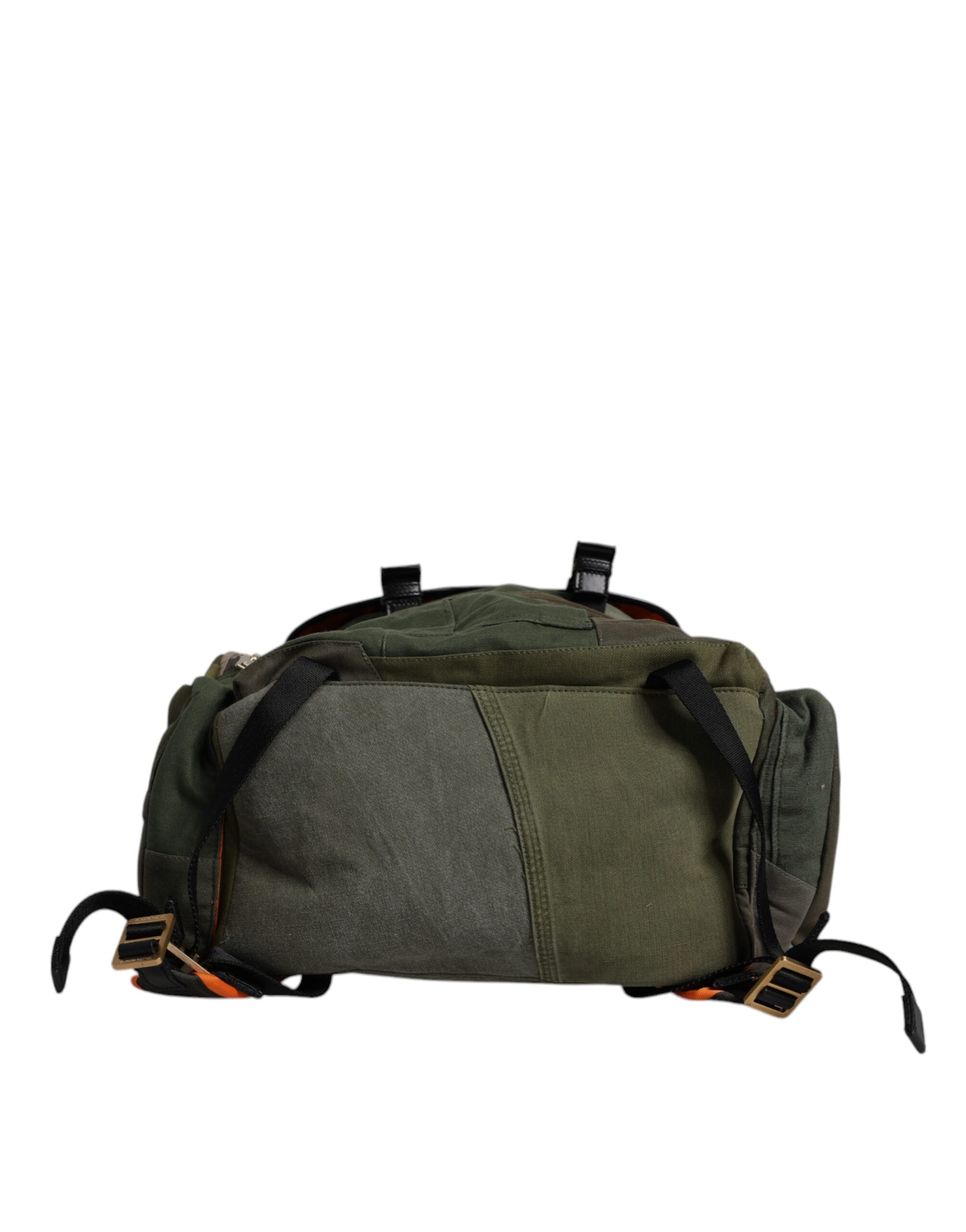 Sac à dos de voyage patchwork vert militaire Dolce &amp; Gabbana