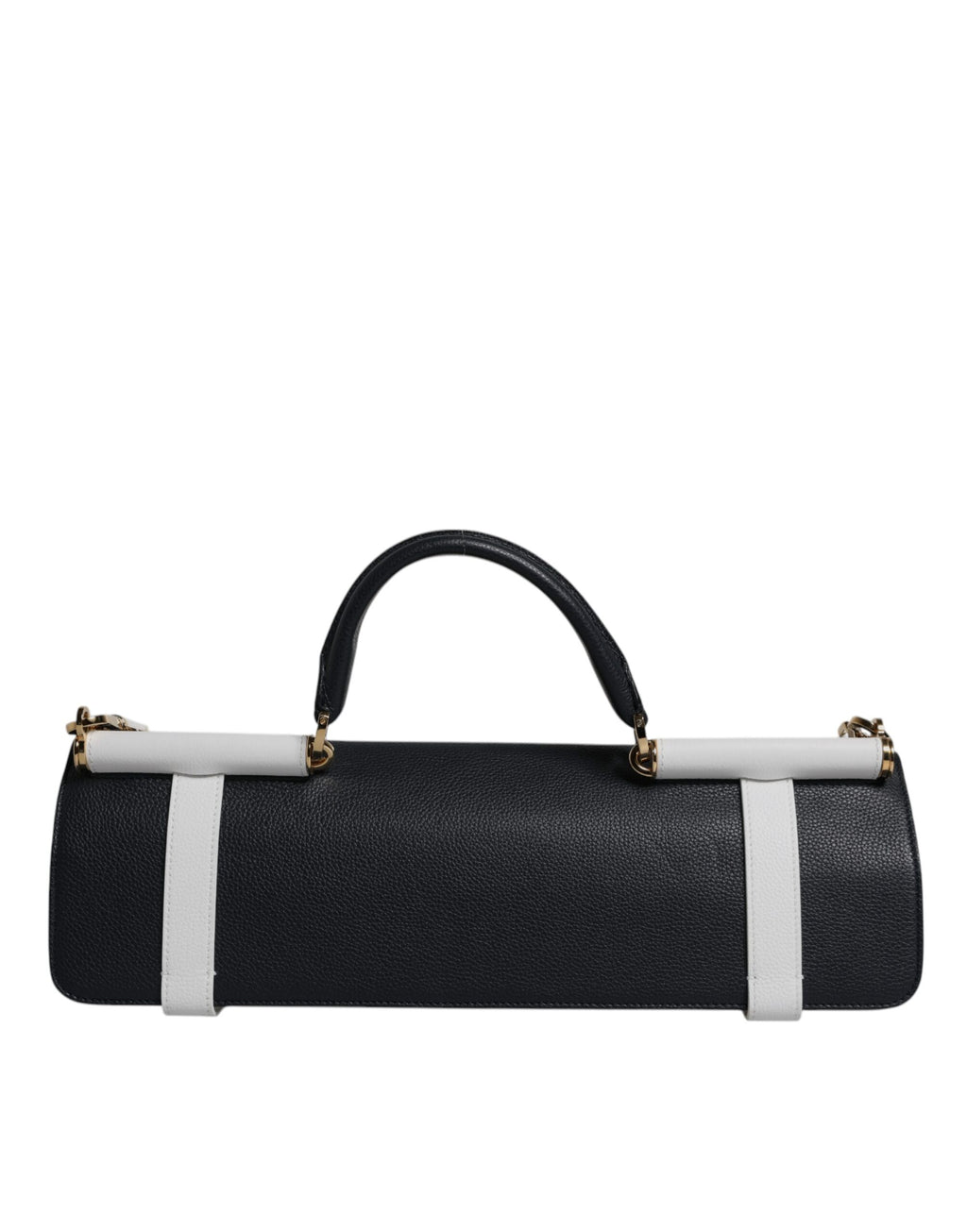 Sac bandoulière Dolce &amp; Gabbana en cuir de veau bleu et blanc