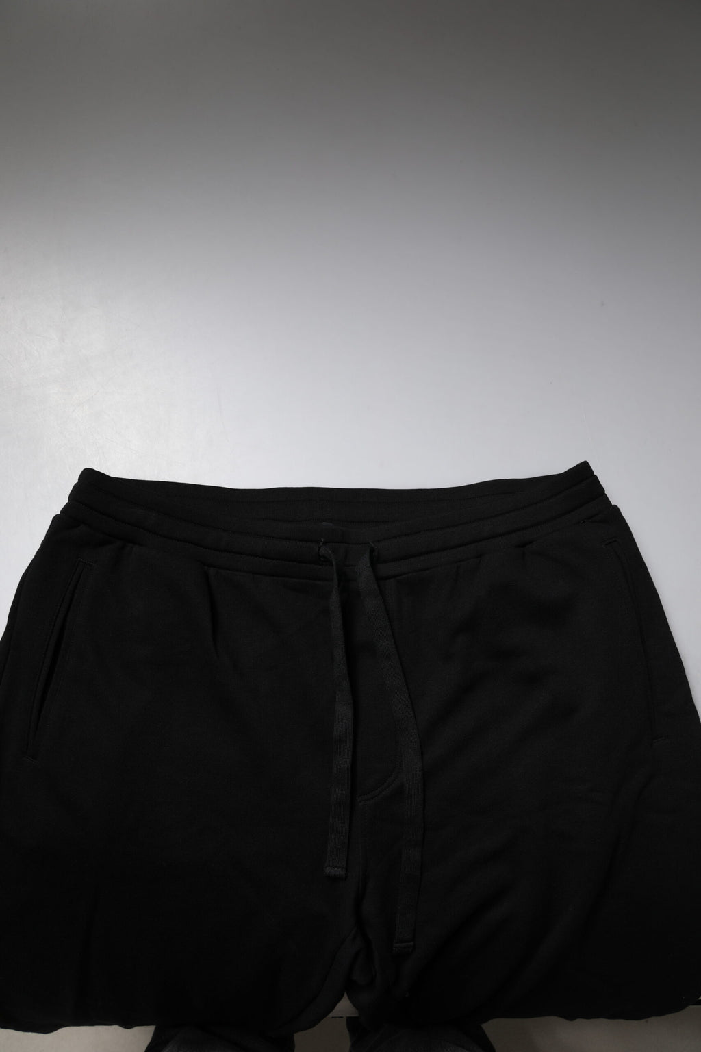 Dolce &amp; Gabbana – Schwarze Jogginghose aus Baumwolle mit Kronenlogo
