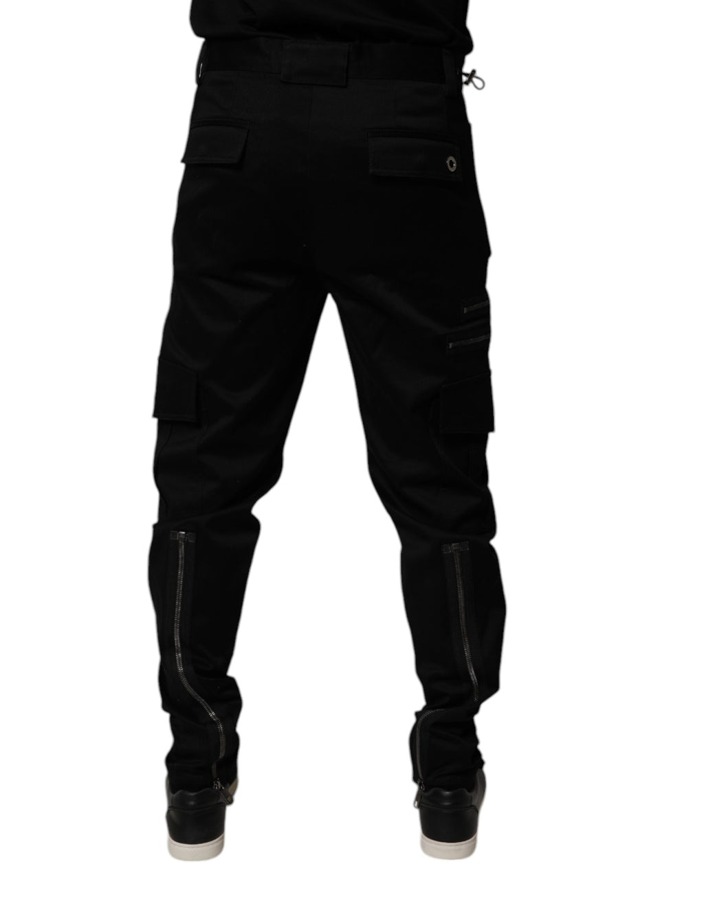 Dolce &amp; Gabbana – Schwarze Cargo-Karosseriehose aus Baumwolle