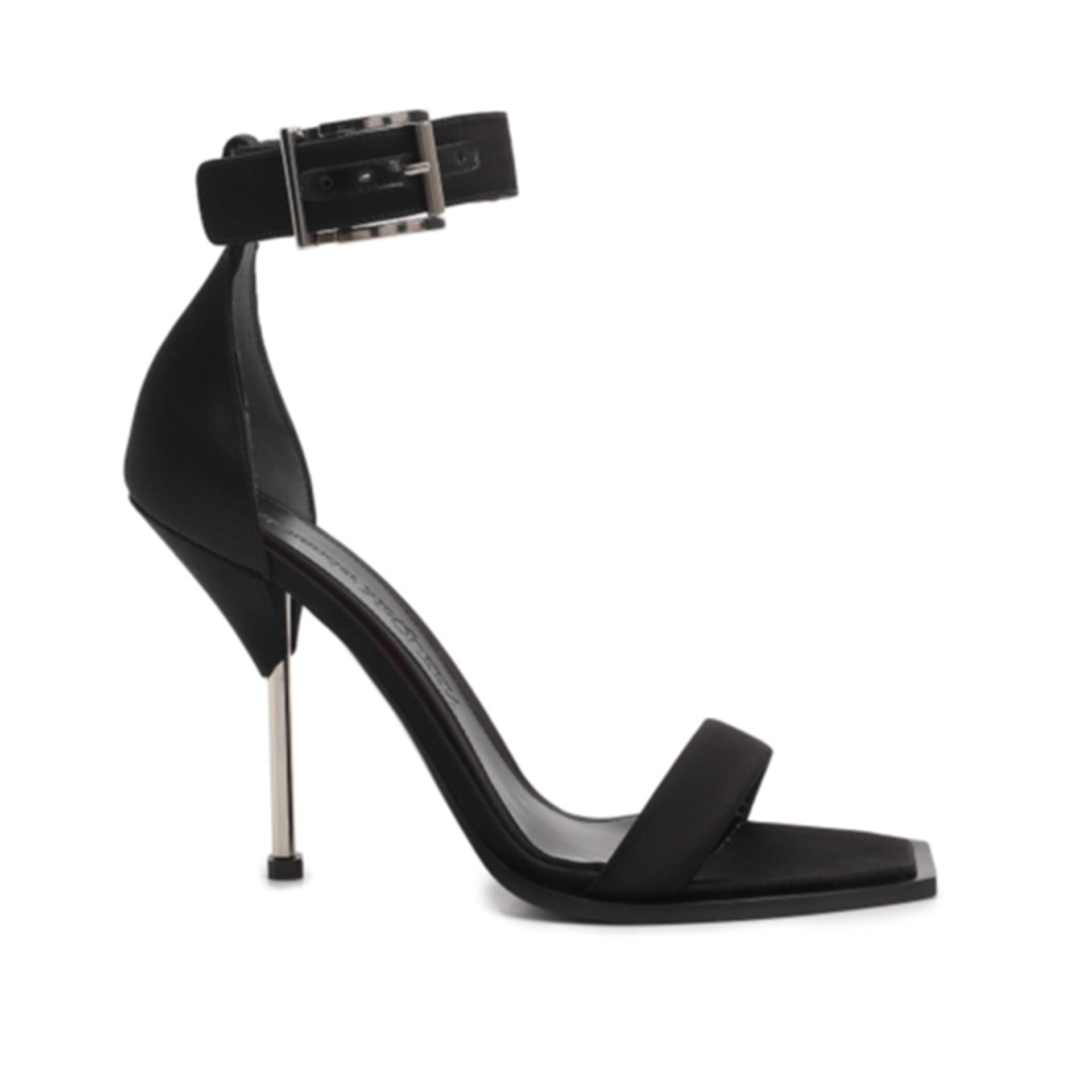 Alexander Mcqueen Silk Satin Heel Sandals