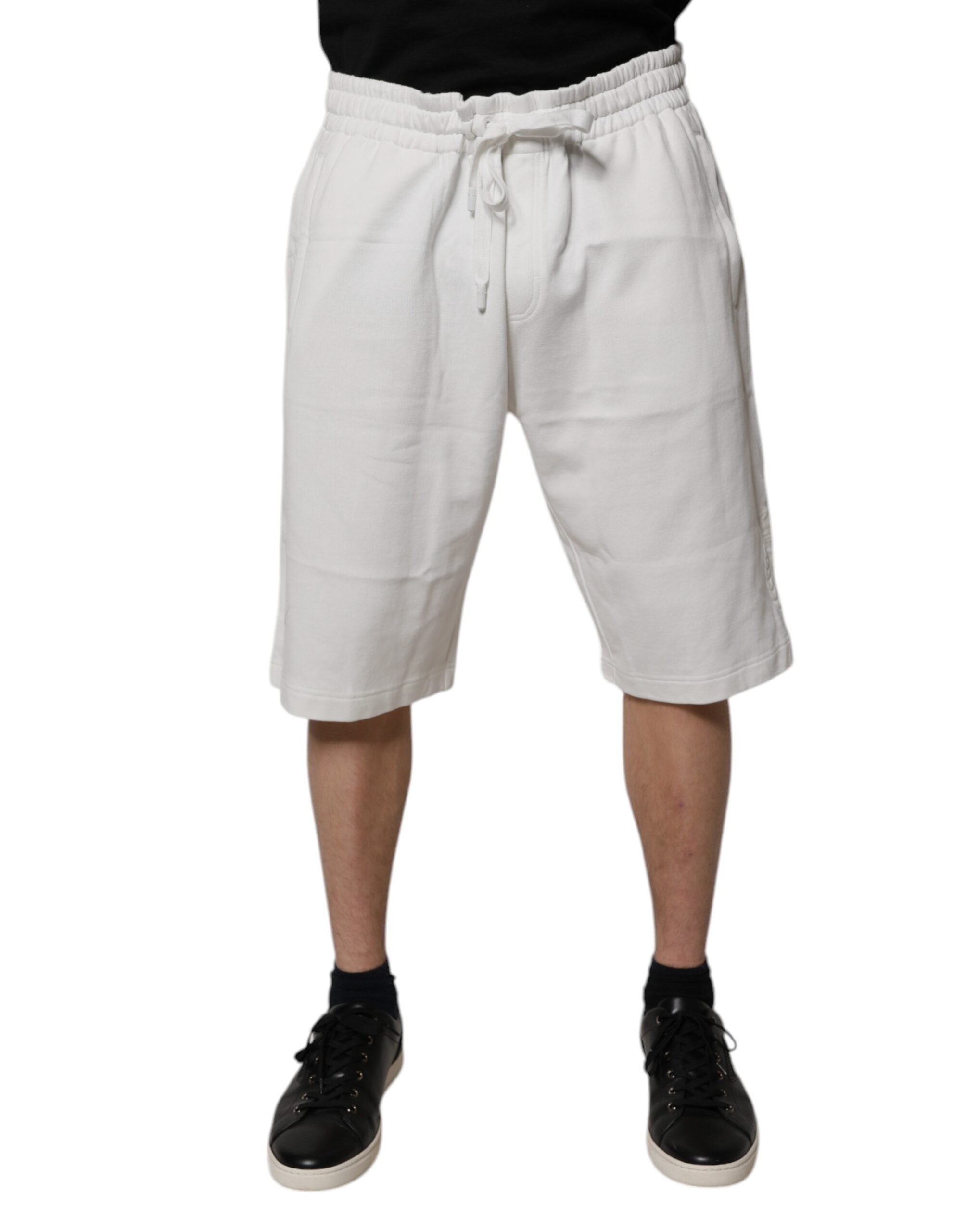 Bermuda en coton blanc Dolce &amp; Gabbana pour homme