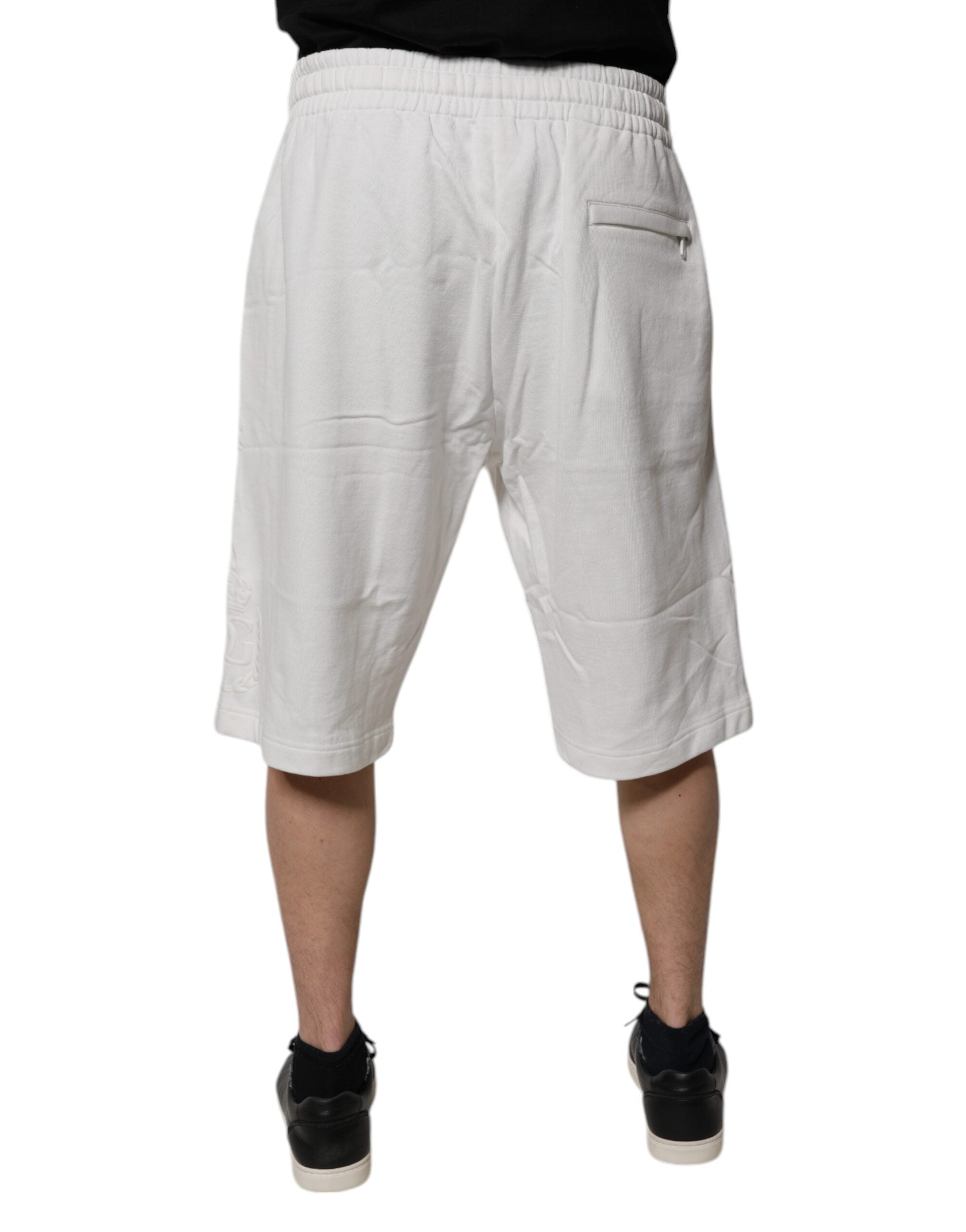 Bermuda en coton blanc Dolce &amp; Gabbana pour homme