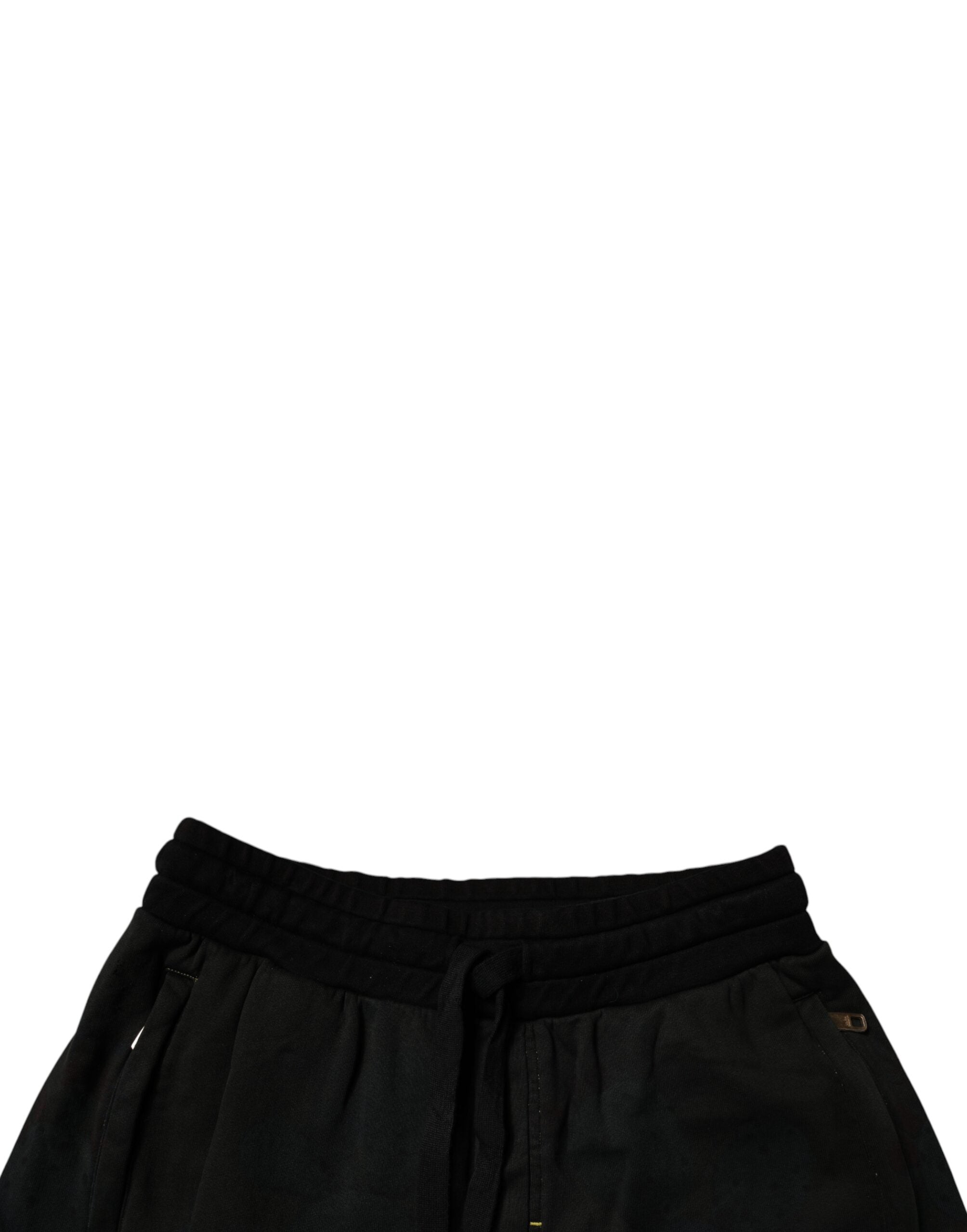 Bermuda en coton noir Dolce &amp; Gabbana pour homme