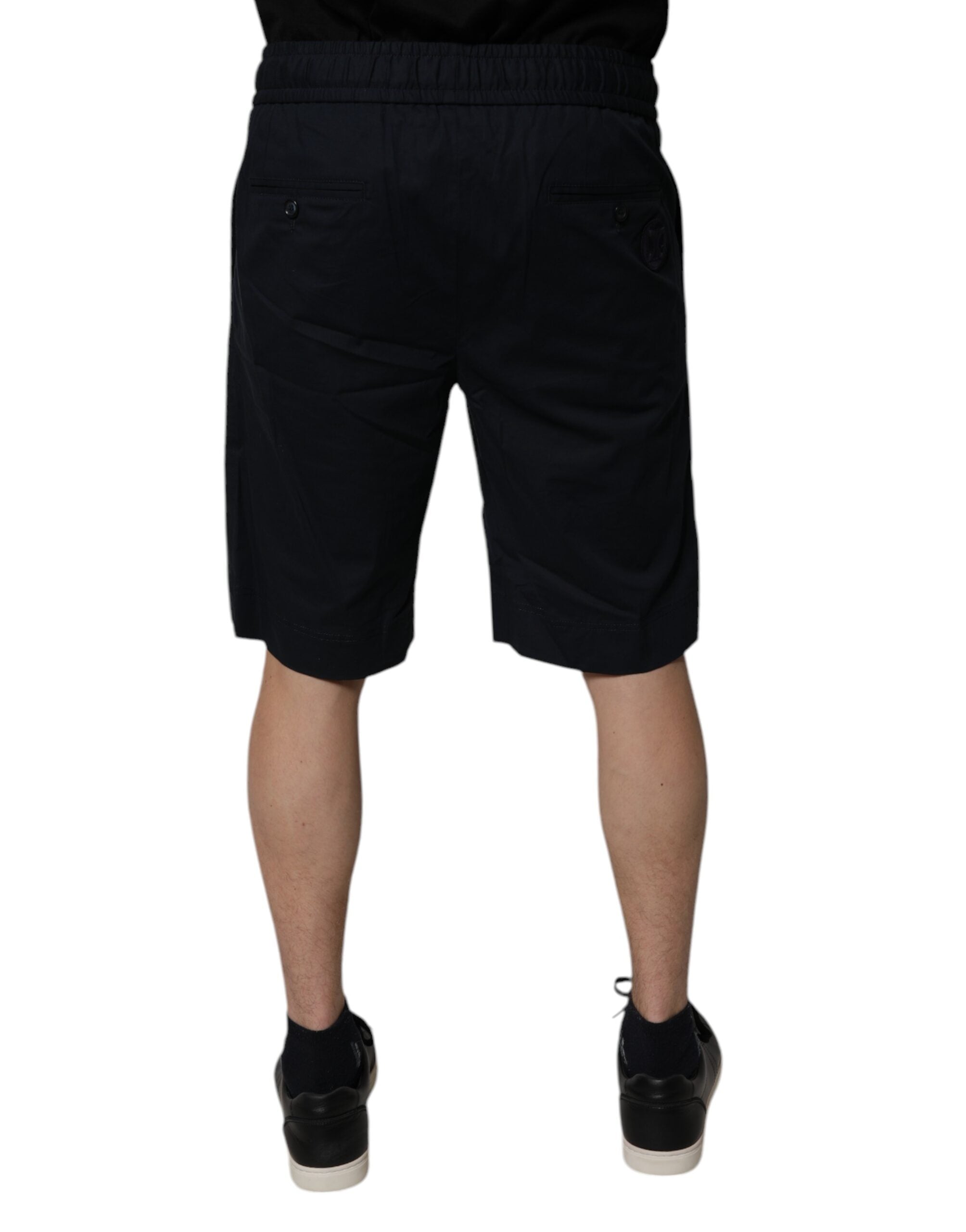 Bermuda en coton noir Dolce &amp; Gabbana pour homme